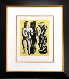 Femme sur fond jaune (Woman Against Yellow Background), 1952