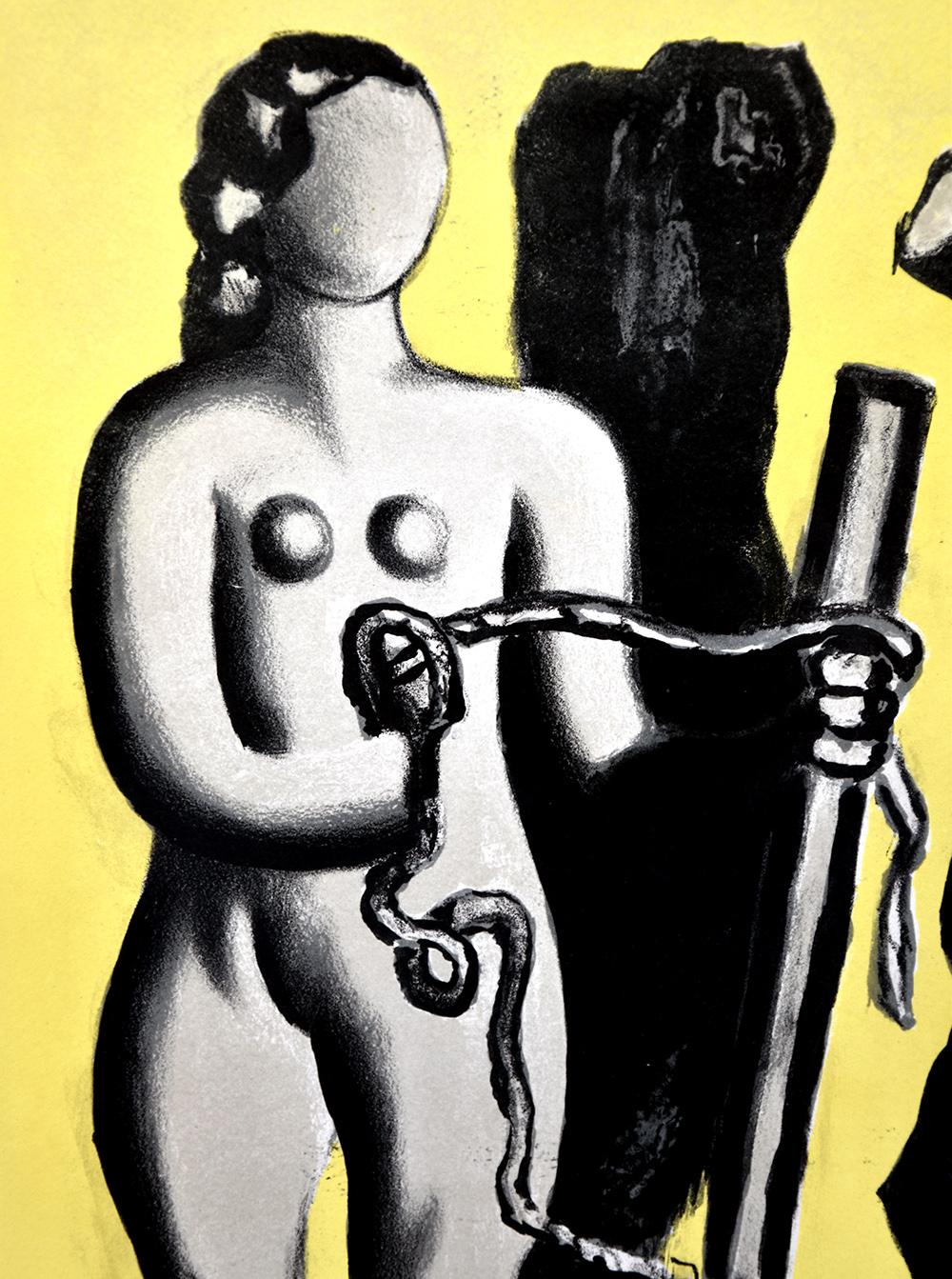 Femme sur fond jaune (Woman Against Yellow Background), 1952 1