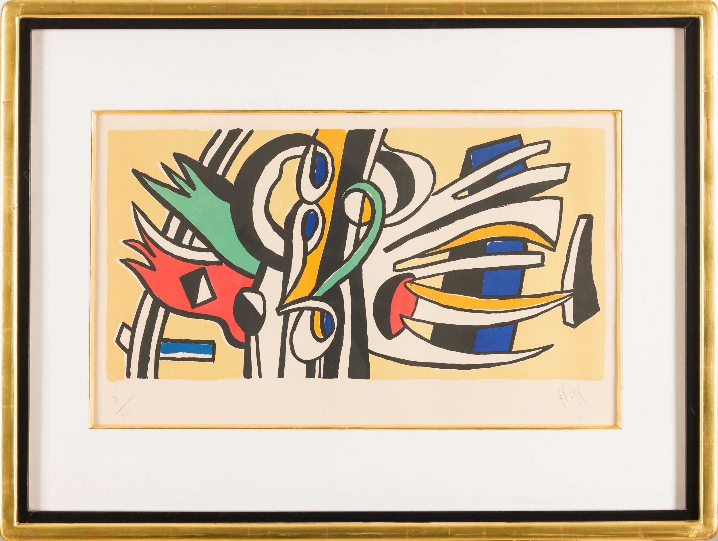 Fernand Léger (1881–1955) – Composition murale – Lithograph on paper – 1951 en venta 1