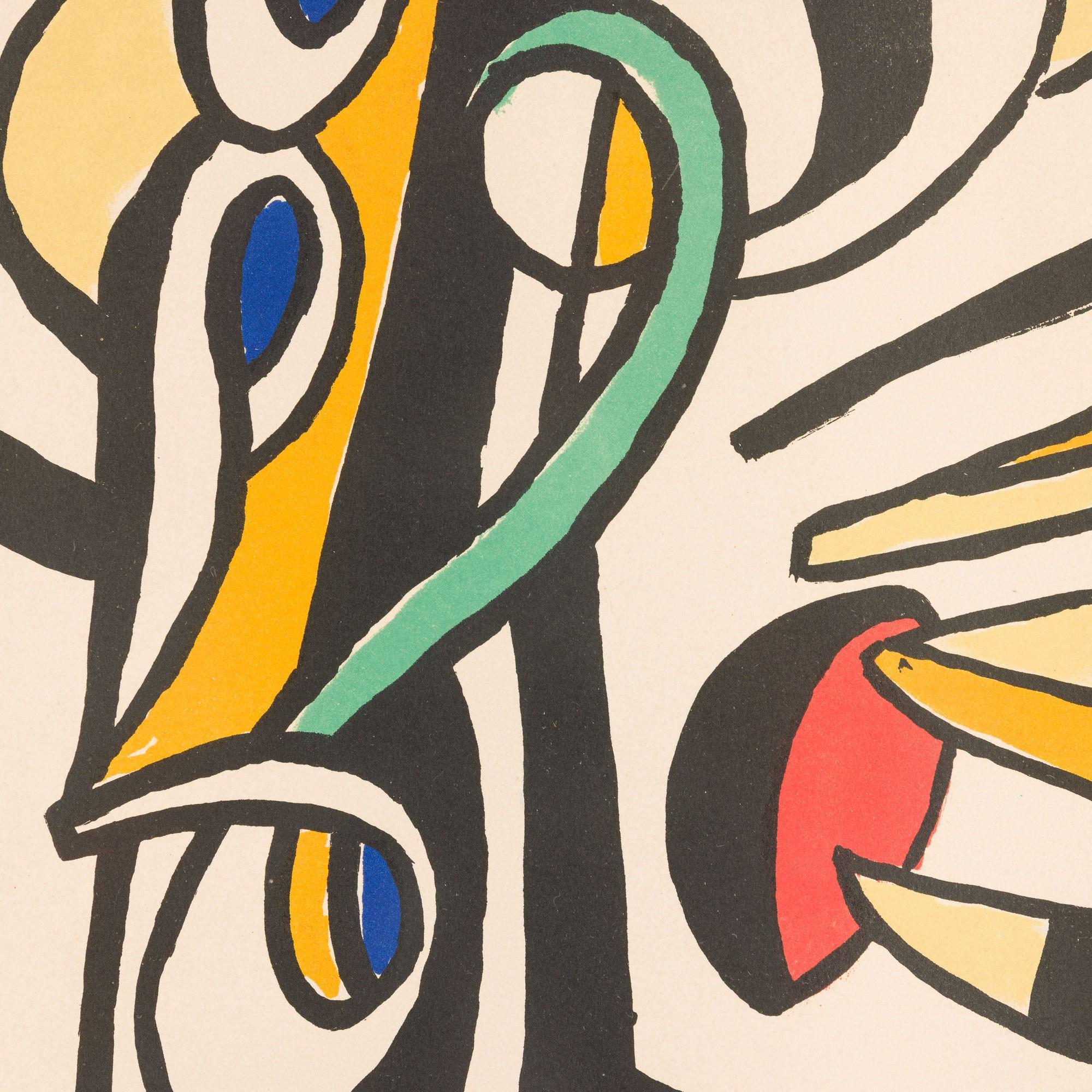 Fernand Léger (1881–1955) – Composition murale – Lithograph on paper – 1951 en venta 2