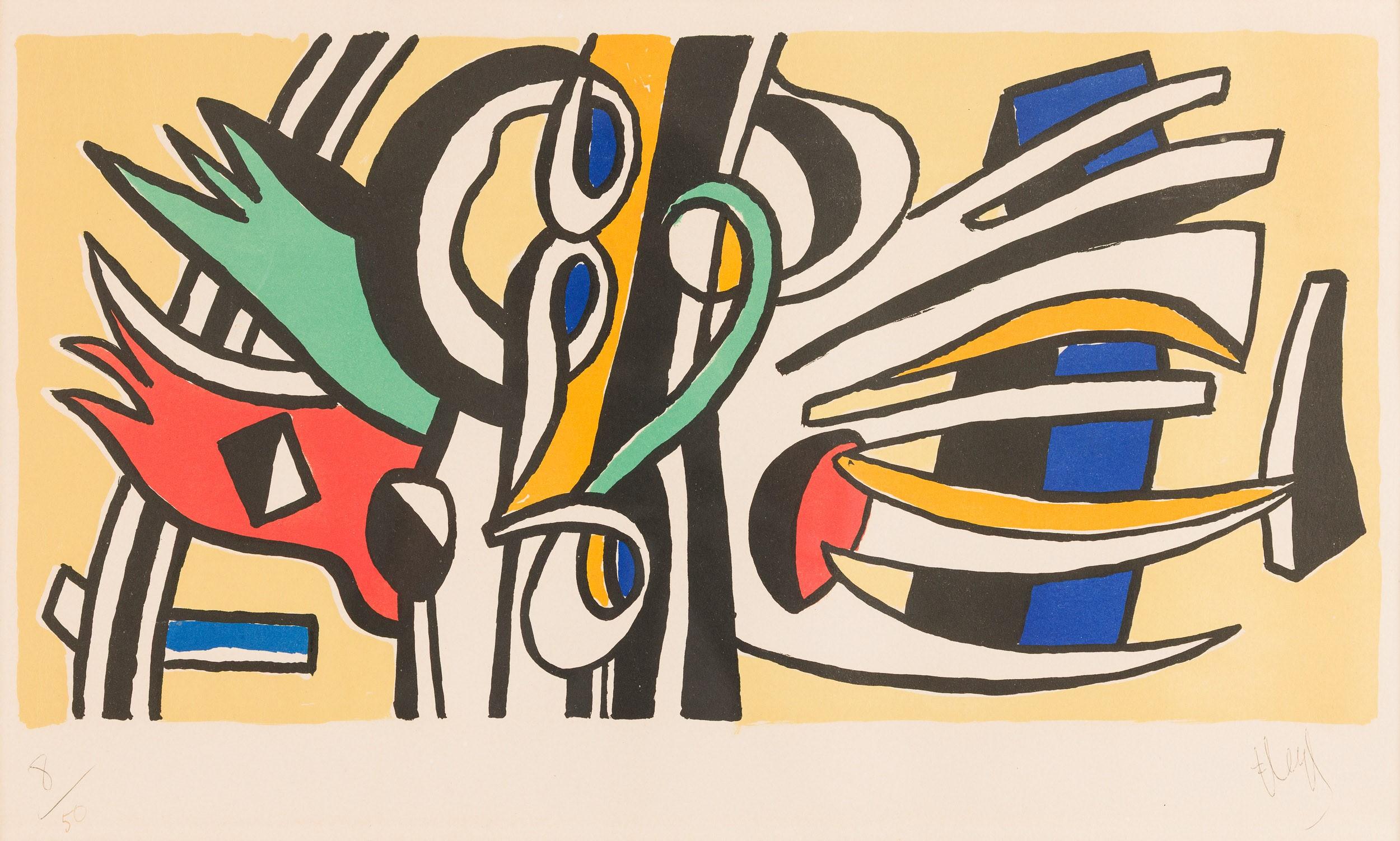 Fernand Léger (1881–1955) – Composition murale – Lithograph on paper – 1951