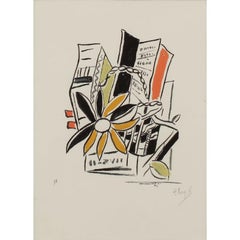 Fernand Léger - Chevreuse Août- Hand-Signed Serigraphy, 1951