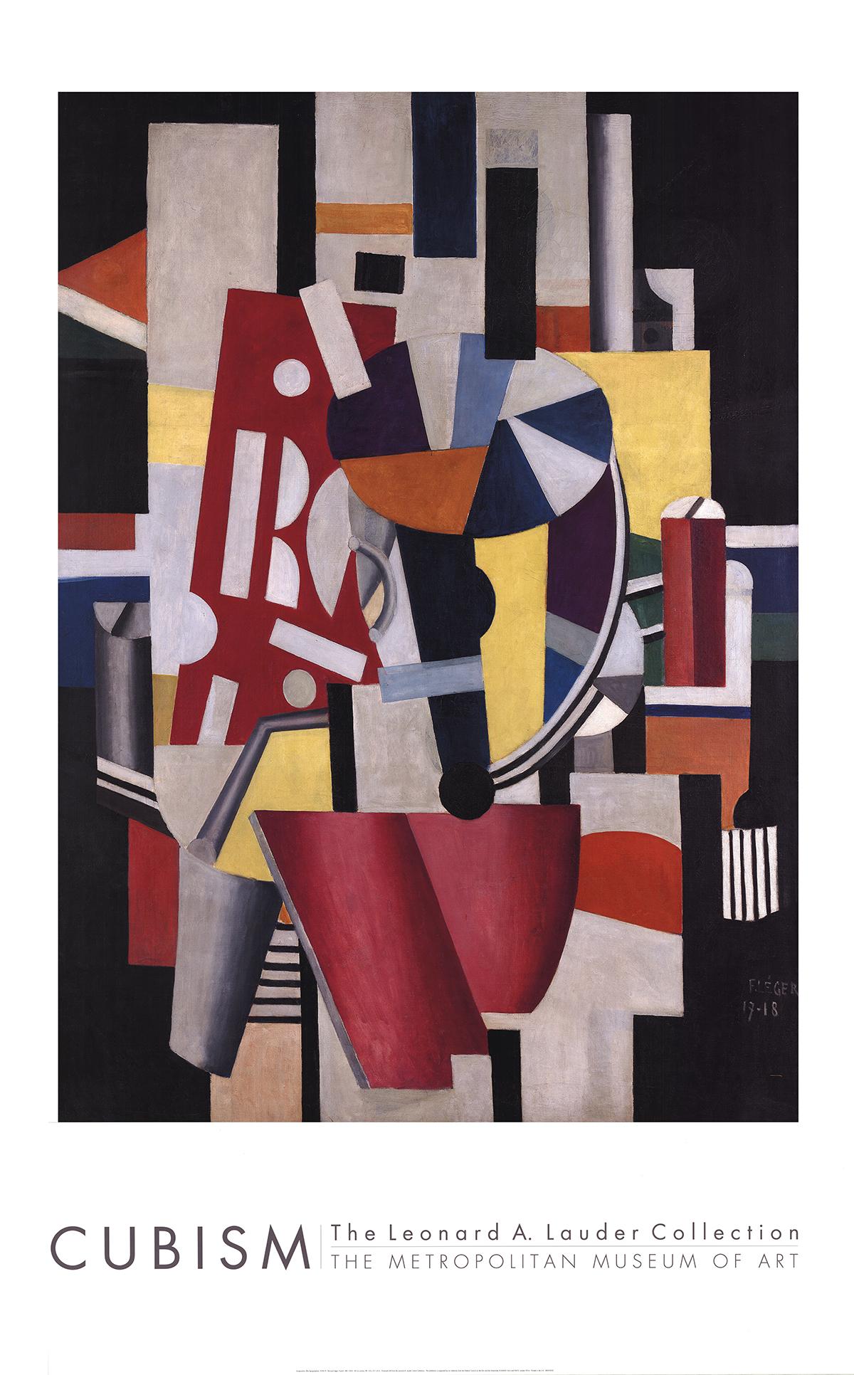 Fernand Leger-Composition (The Typographer)-78" x 47.75"-Poster-2014-Modernism - Print by Fernand Léger