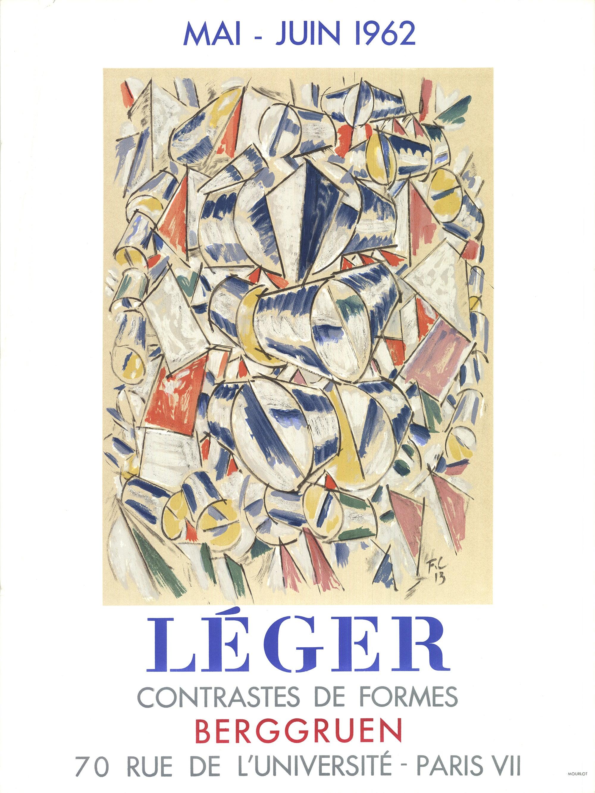 Fernand Leger 'Contrastes De Formes' 1962- Lithograph - Print by Fernand Léger