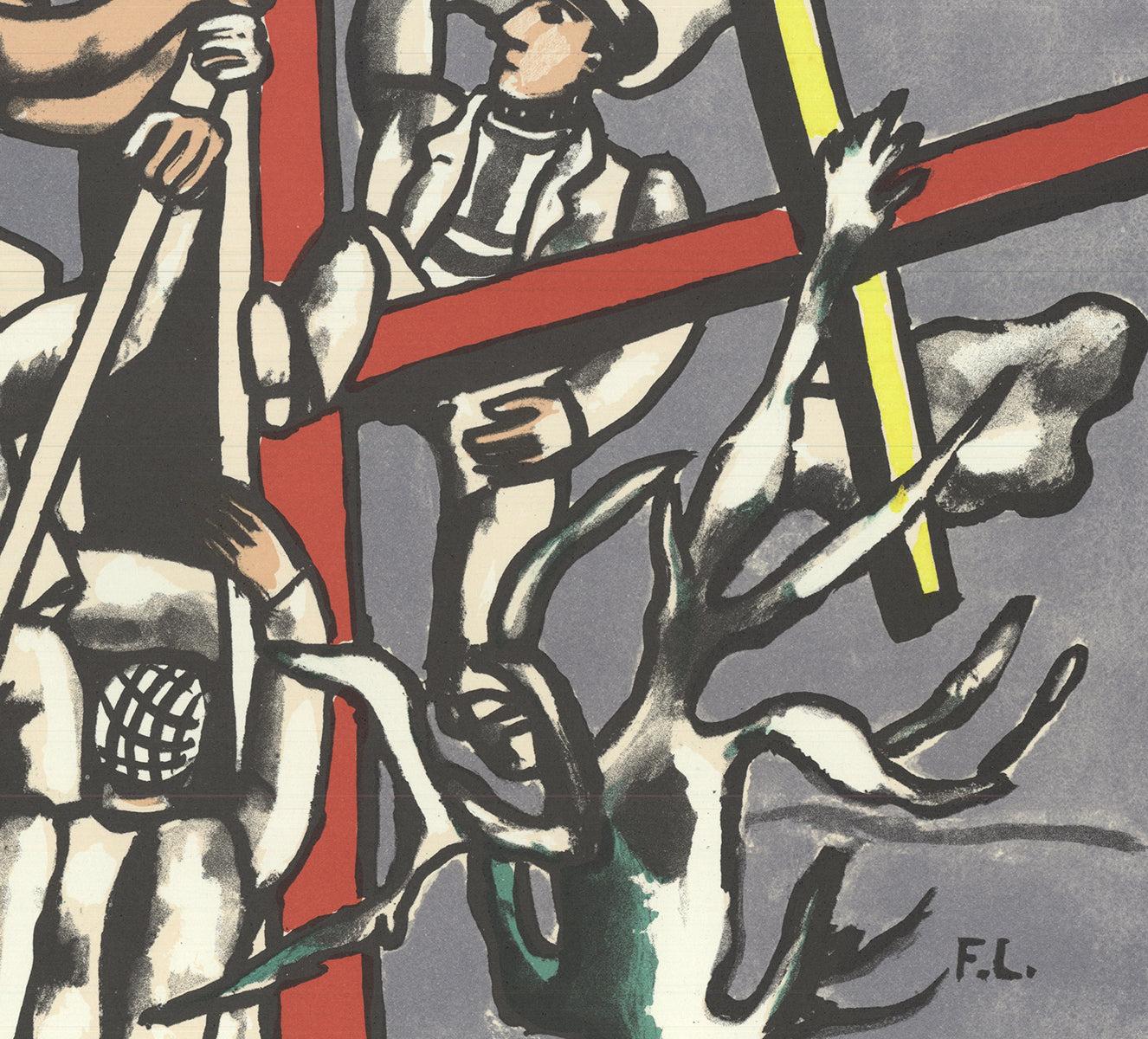 Fernand Leger 'Les Constructeurs' 1986- Poster For Sale 2