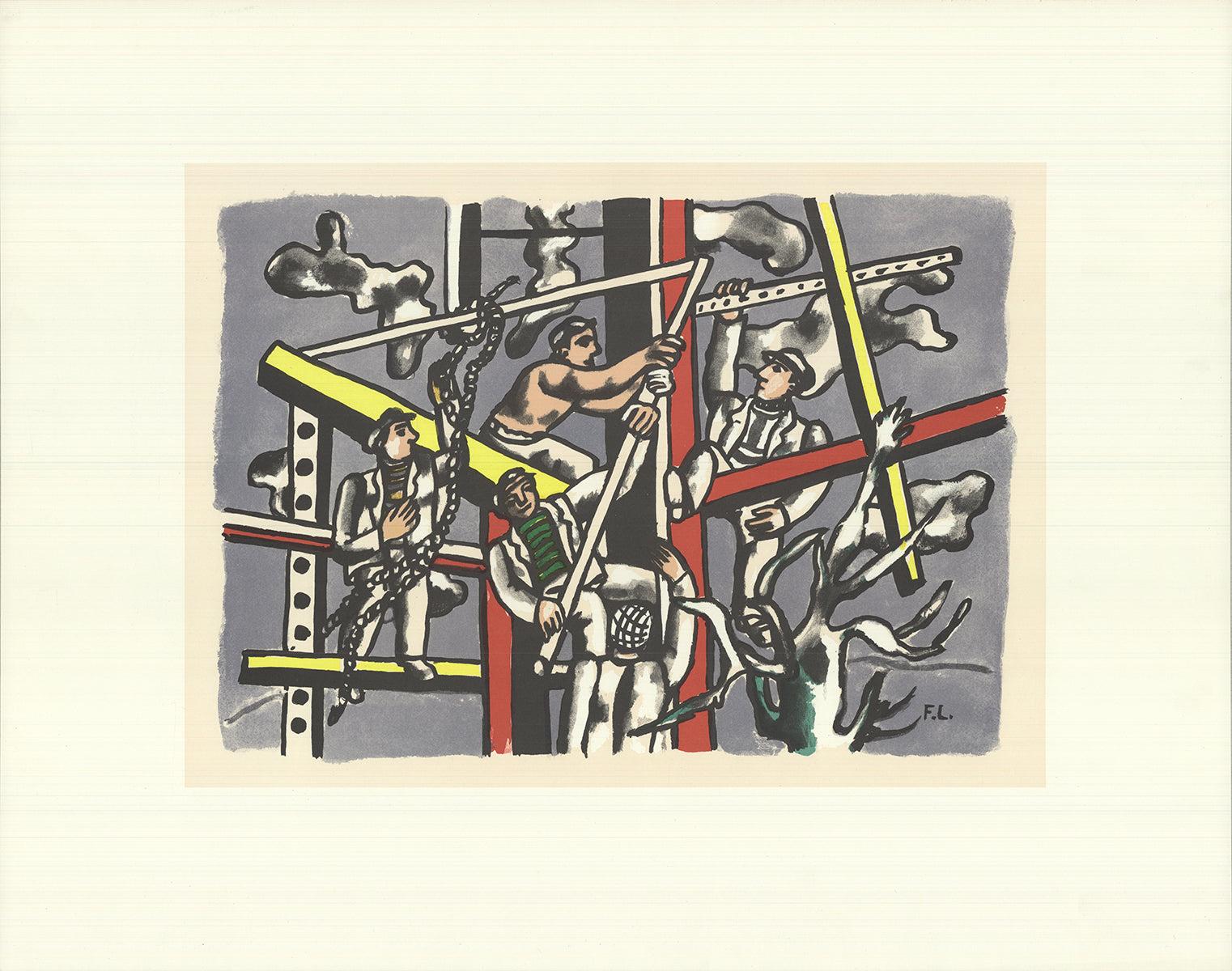 Fernand Leger 'Les Constructeurs' 1986- Poster - Print by Fernand Léger