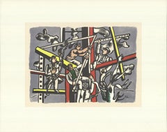 Fernand Leger 'Les Constructeurs' 1986- Poster