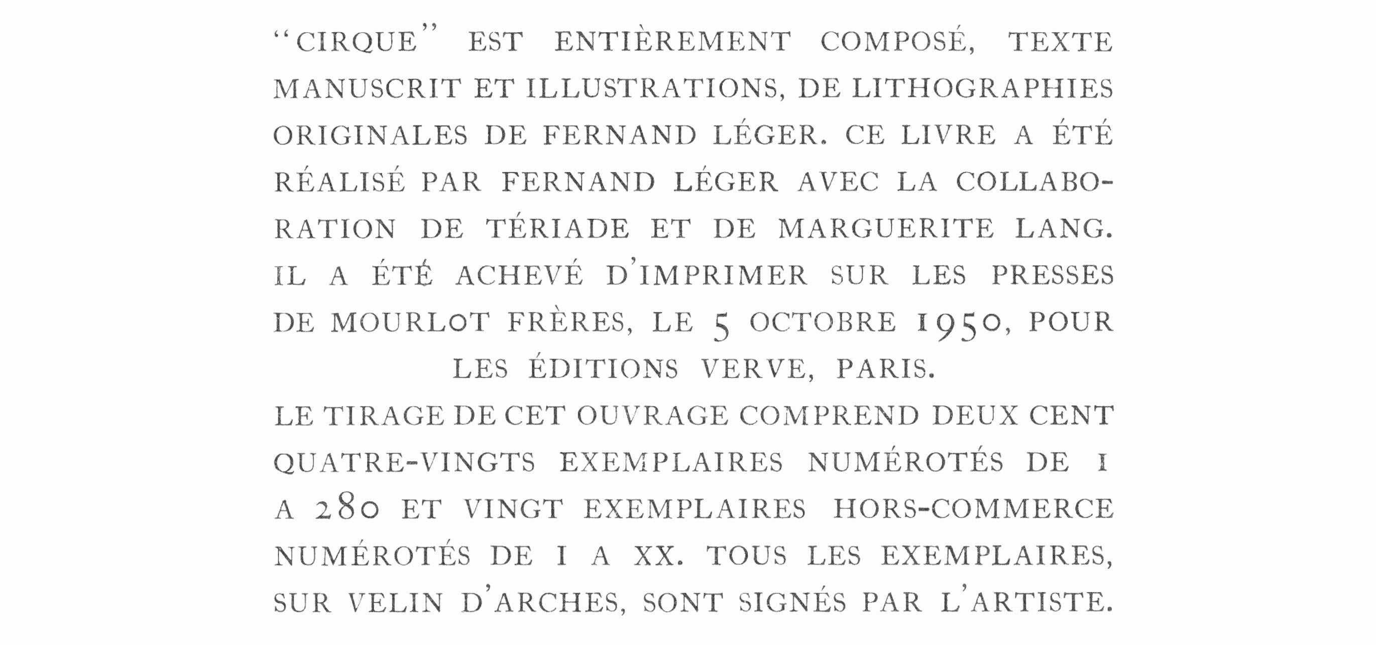 Fernand Leger, Plate 31, from Circus, 1950 For Sale 1