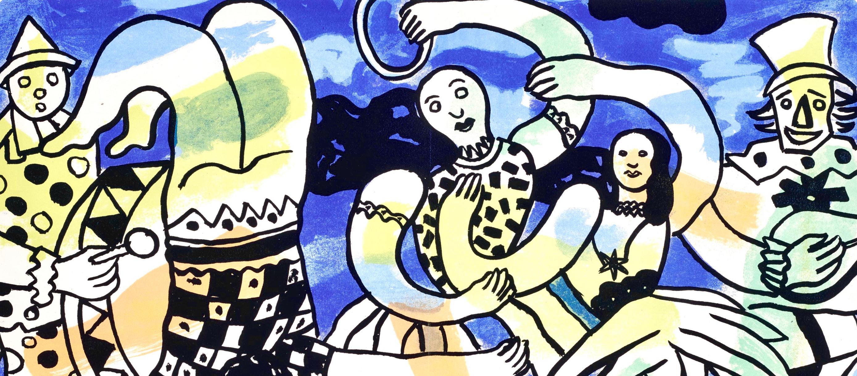 Fernand Leger, Plate 84-85, from Circus, 1950 - Print by Fernand Léger