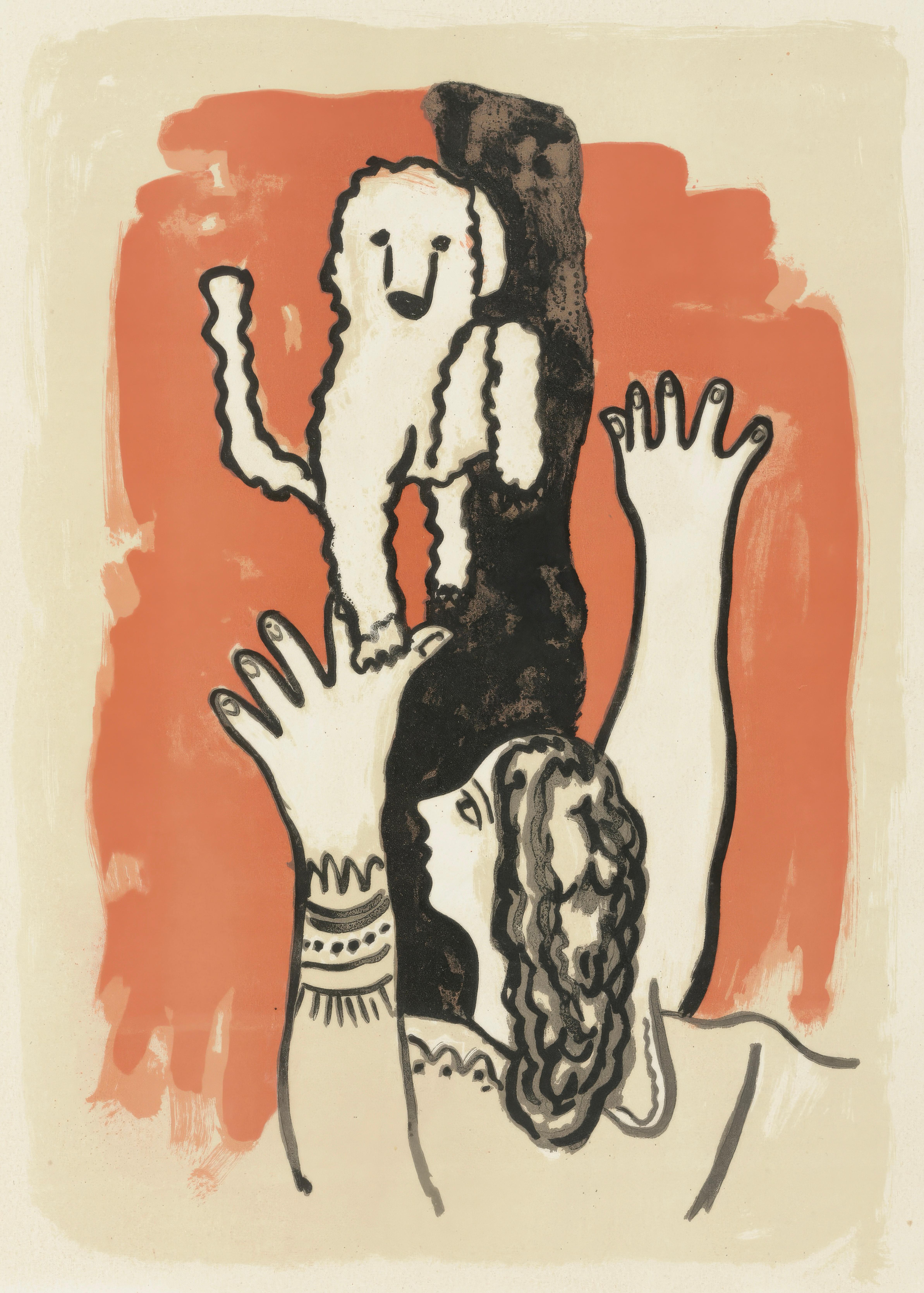 Figurative Print de Fernand Léger - Fernand Leger, Sin título, de Circo, 1950