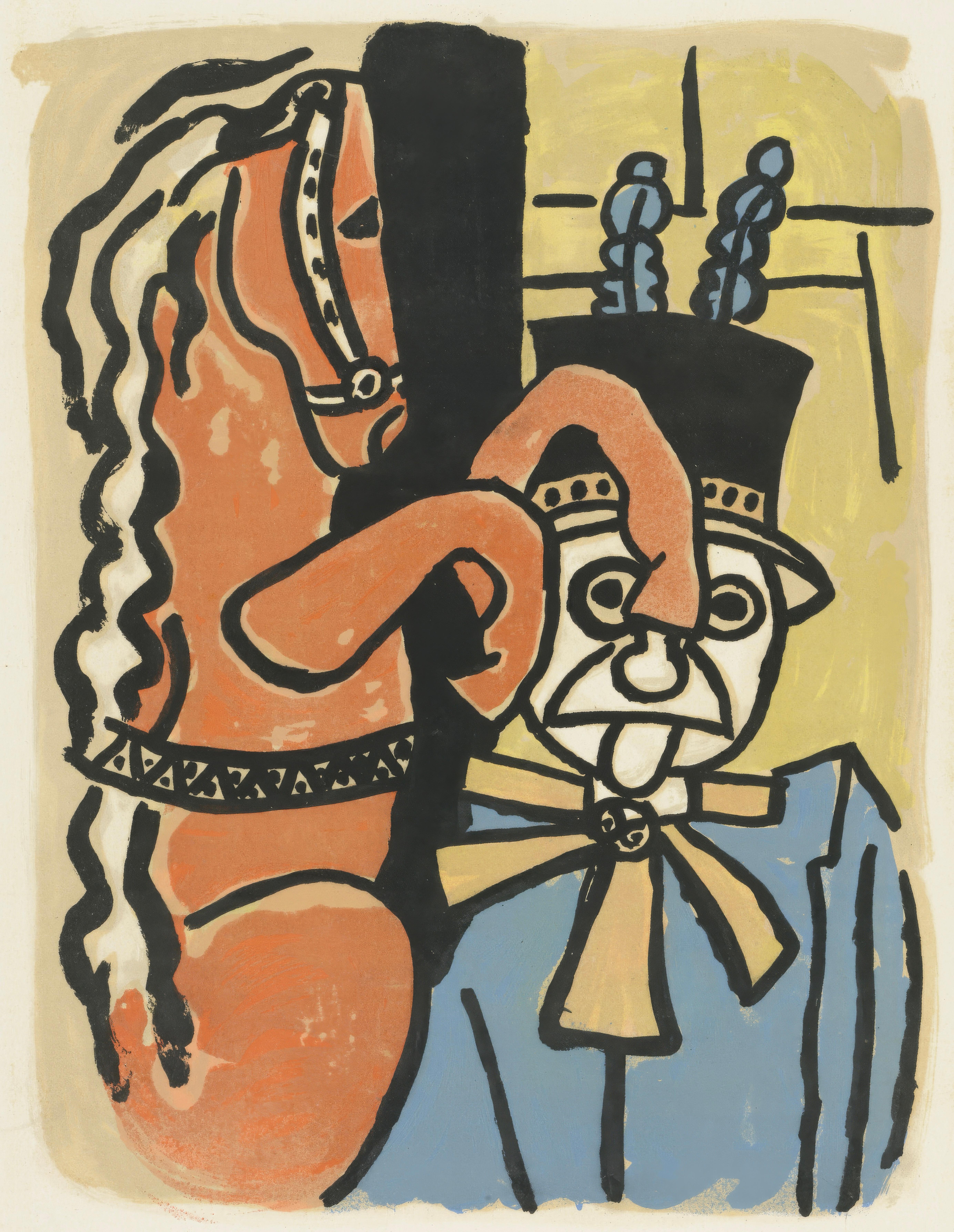Fernand Léger Abstract Print - Fernand Leger, Untitled, from Circus, 1950