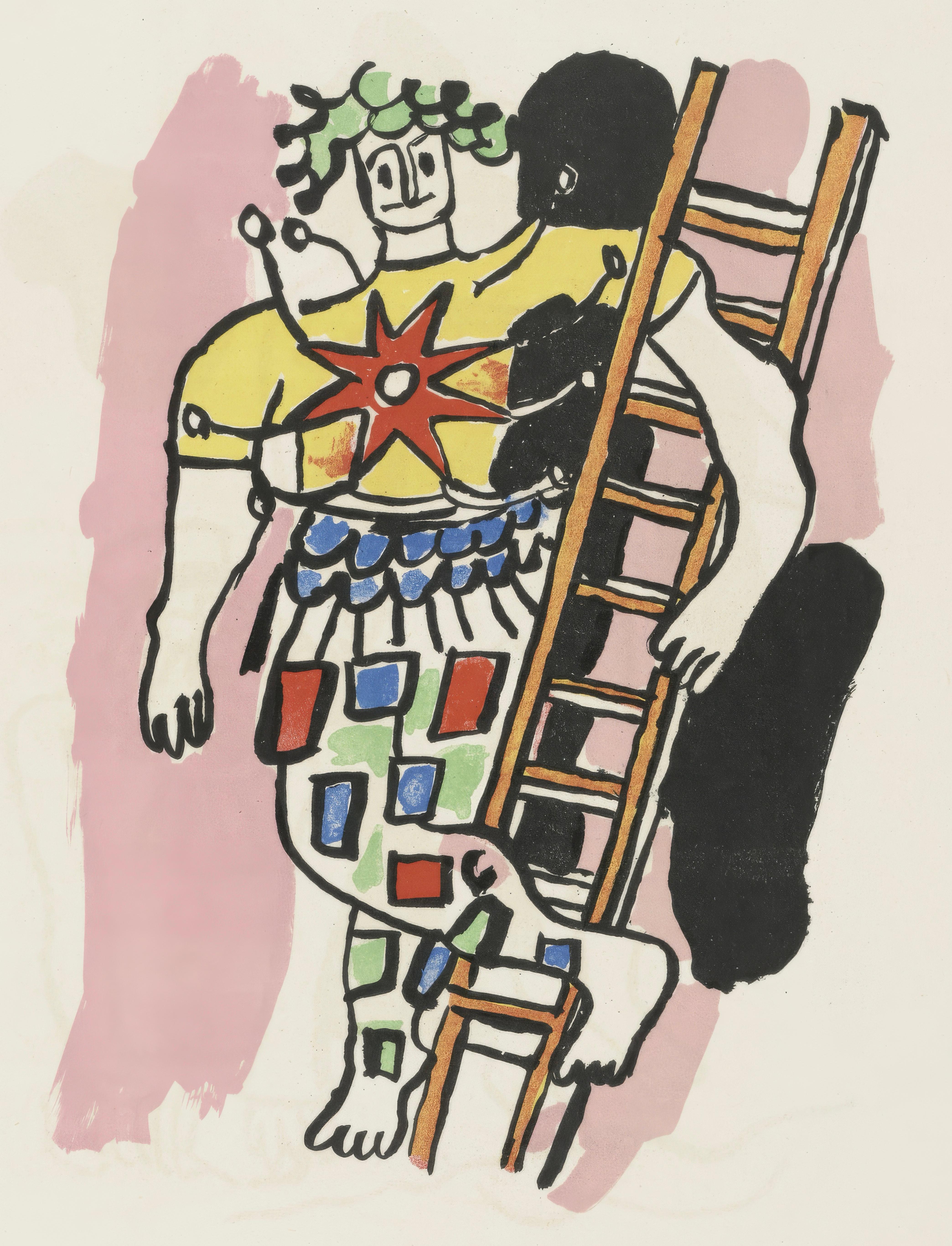 Fernand Léger Abstract Print - Fernand Leger, Untitled, from Circus, 1950