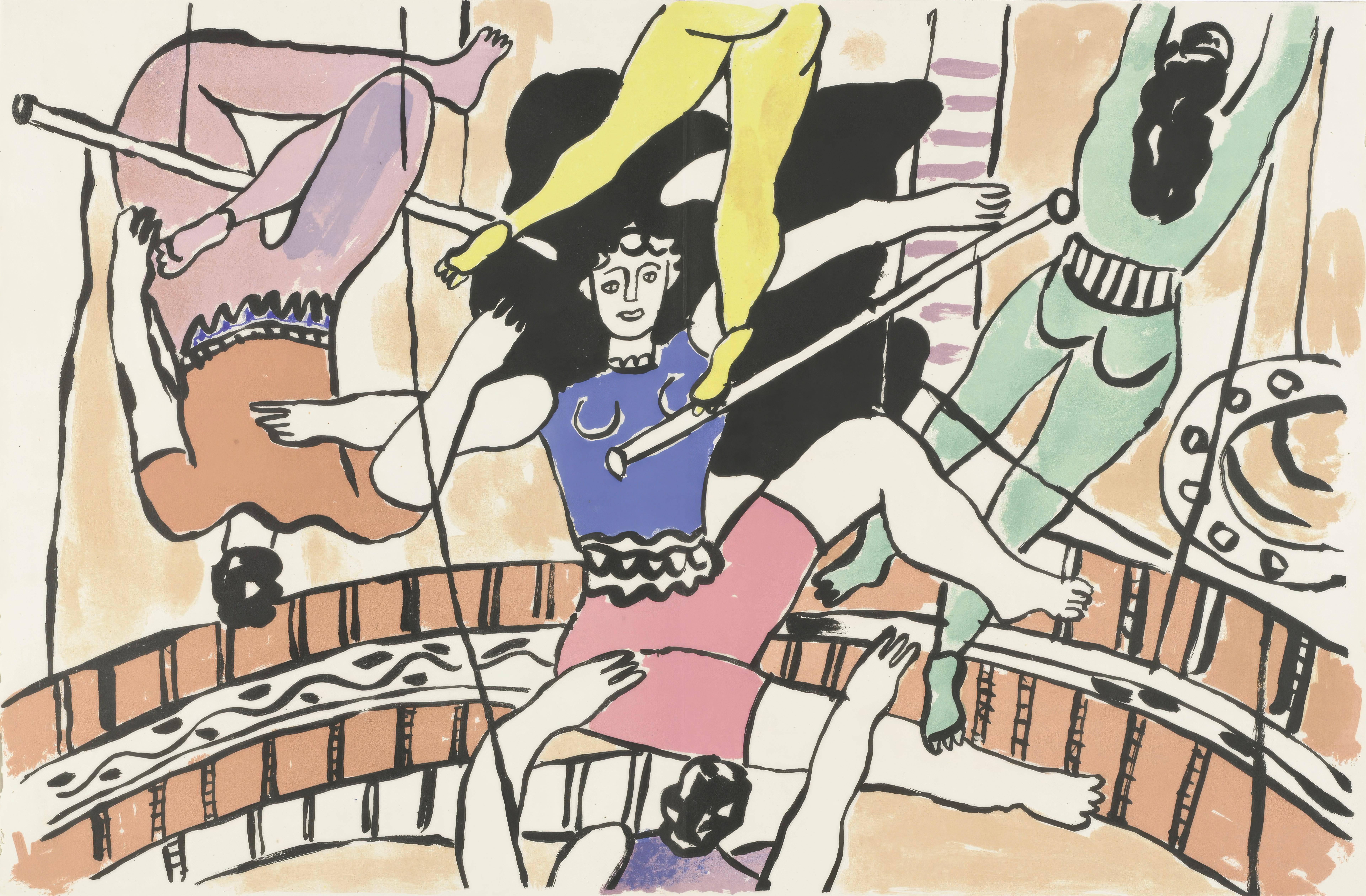 Fernand Leger, Untitled, from Circus, 1950