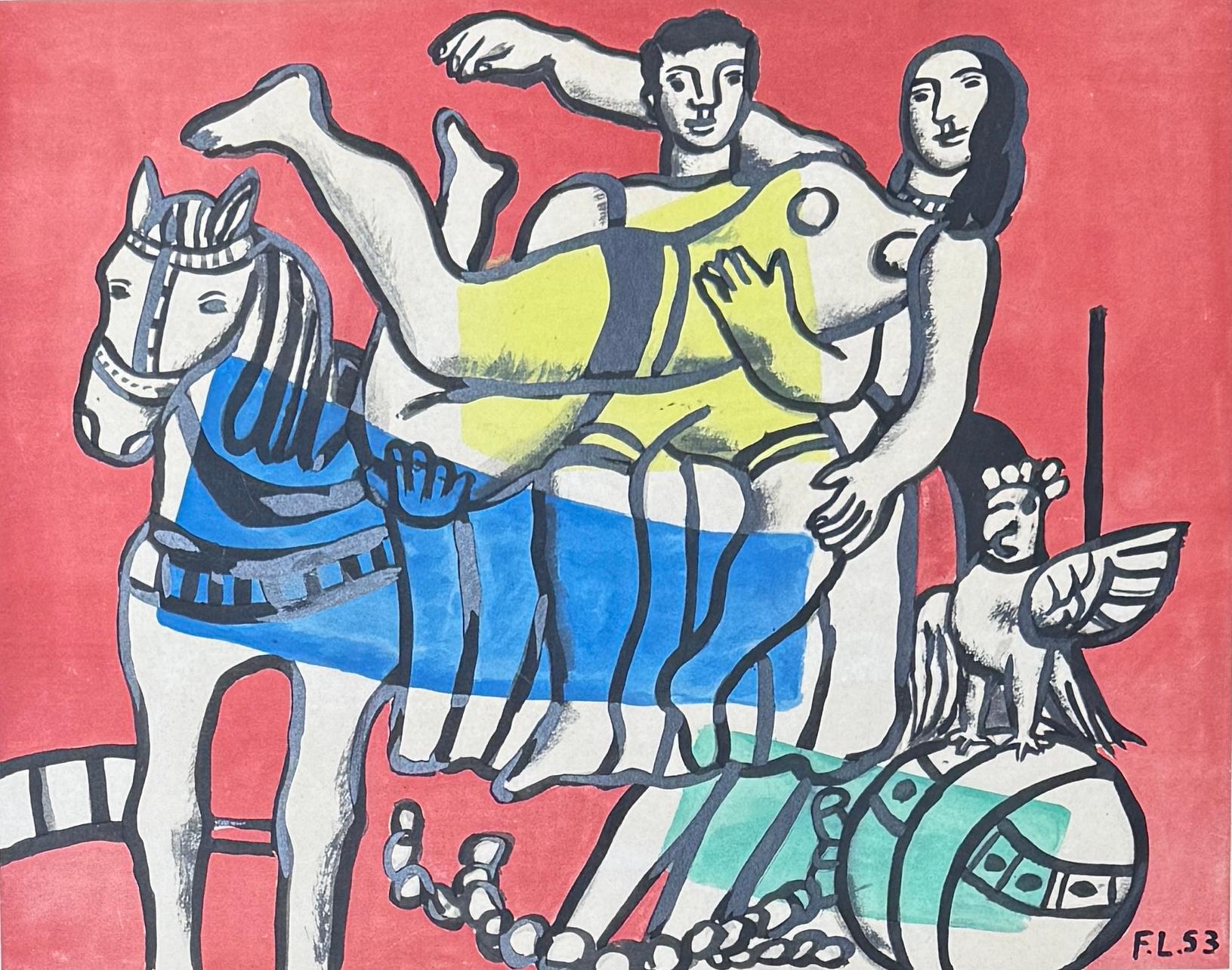 Fernand Léger(1881–1955) - The parade - Lithograph on paper - 1953 in vendita 1
