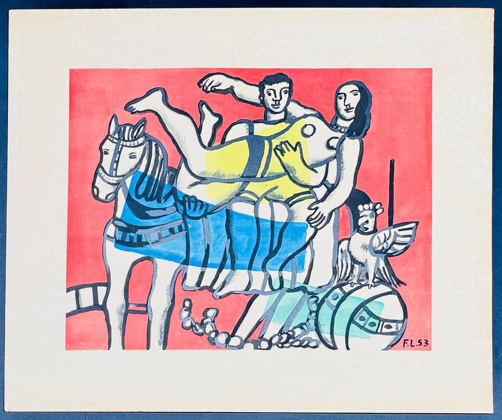 Fernand Léger(1881–1955) - The parade - Lithograph on paper - 1953 in vendita 2