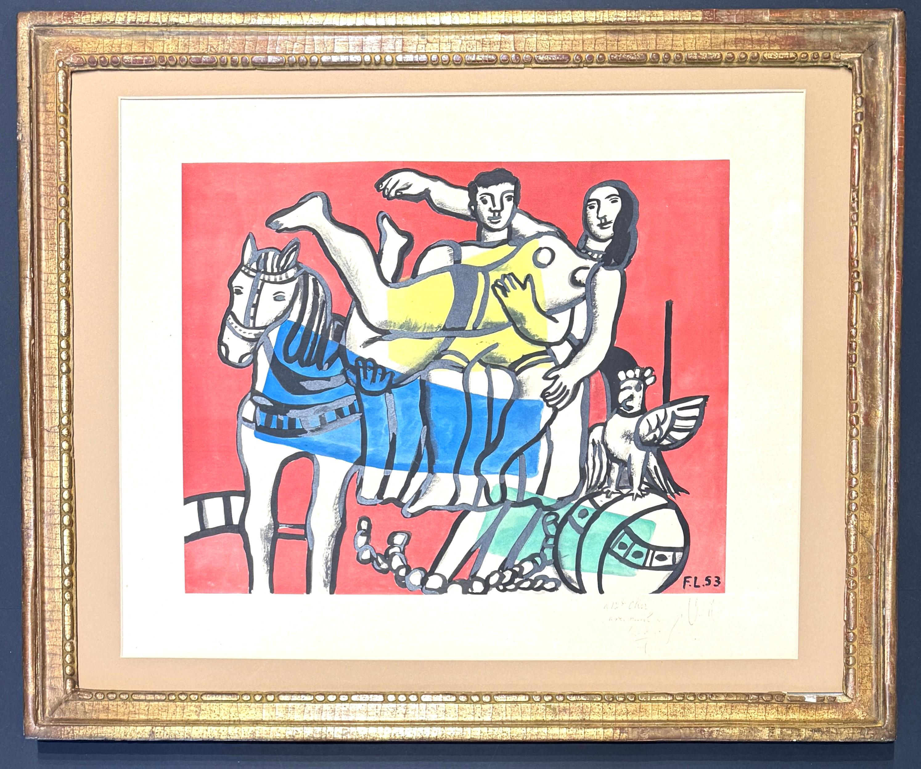 Fernand Léger(1881–1955) - The parade - Lithograph on paper - 1953 in vendita 3