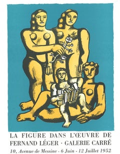 Figures  - Original Lithograph after Fernand Leger - 1982
