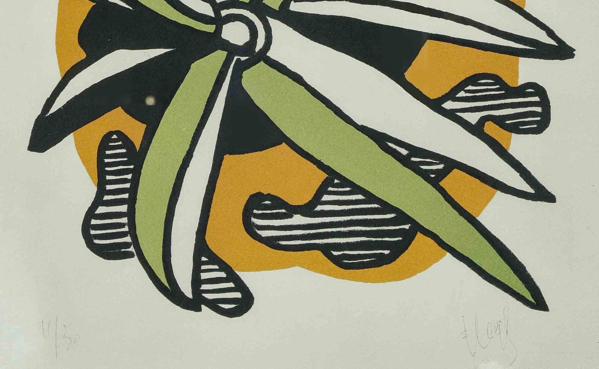 Fleur.  Lithographie von Fernand Léger - 1952 im Angebot 1