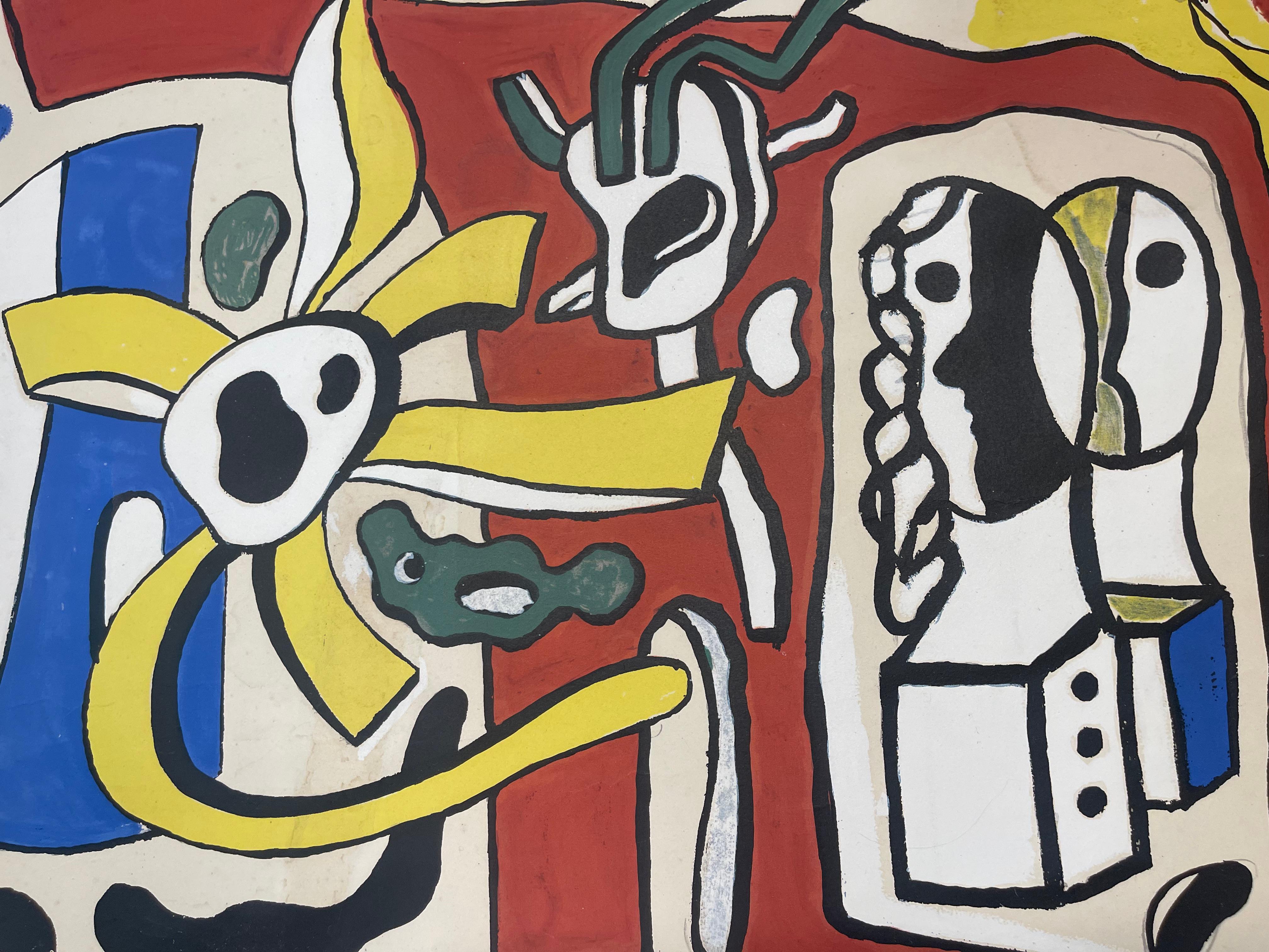 French Modern Art by Fernand Léger - Untitled For Sale 2