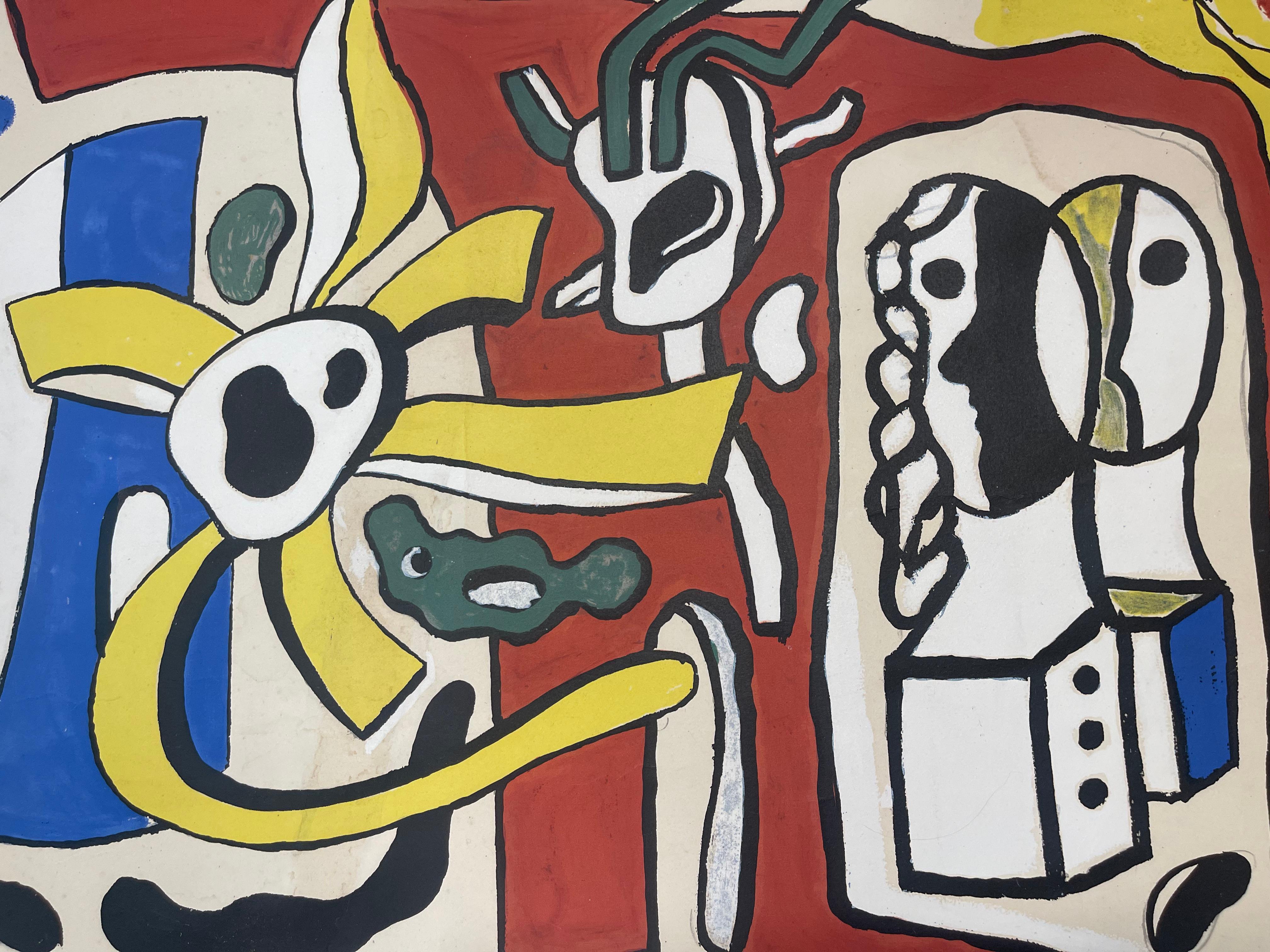 French Modern Art by Fernand Léger - Untitled For Sale 3