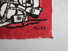 Happy People : The Parade - Lithograph and Stencil, 1959