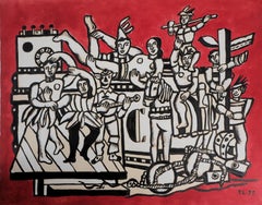Happy People : The Parade - Lithograph and Stencil, 1959