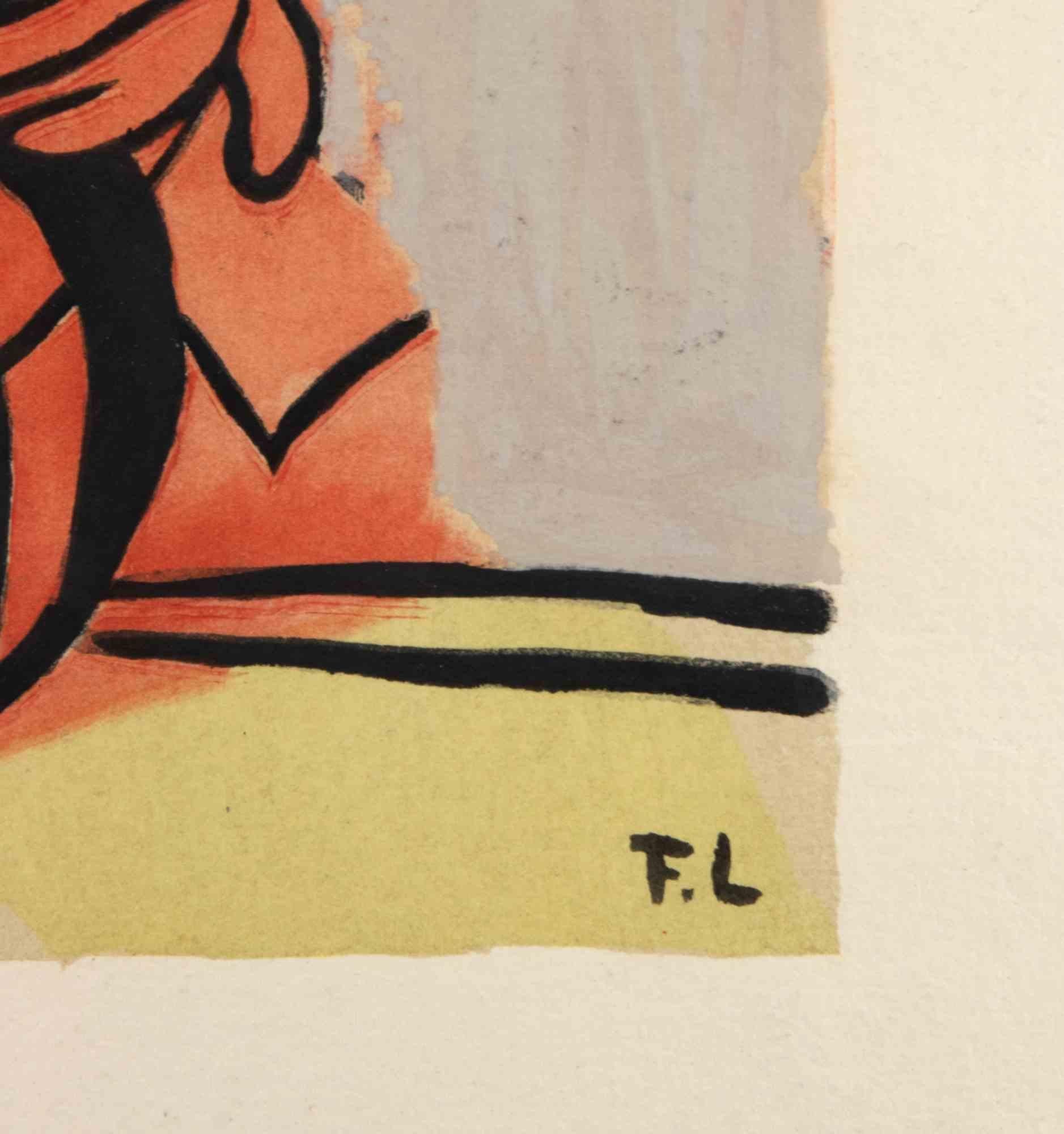 La Lecture - Lithograph after Fernand Léger - 1959 For Sale 2