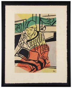 La Lecture - Lithographie nach Fernand Léger - 1959