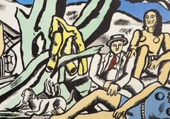 La Partie de Campagne 2, Surrealist Lithograph by Fernand Leger