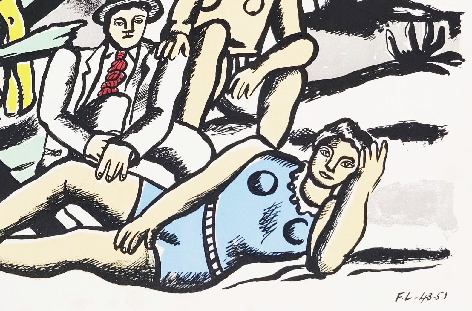 Fernand Léger (1881-1955) - La Partie de Campagne

Lithograph from 1952.

Dimensions of work: 52 x 35 cm

Publisher: Tériade, Paris.

On the verso another Lithographs in black.

The work is in Excellent condition.

Fast and secure shipment.