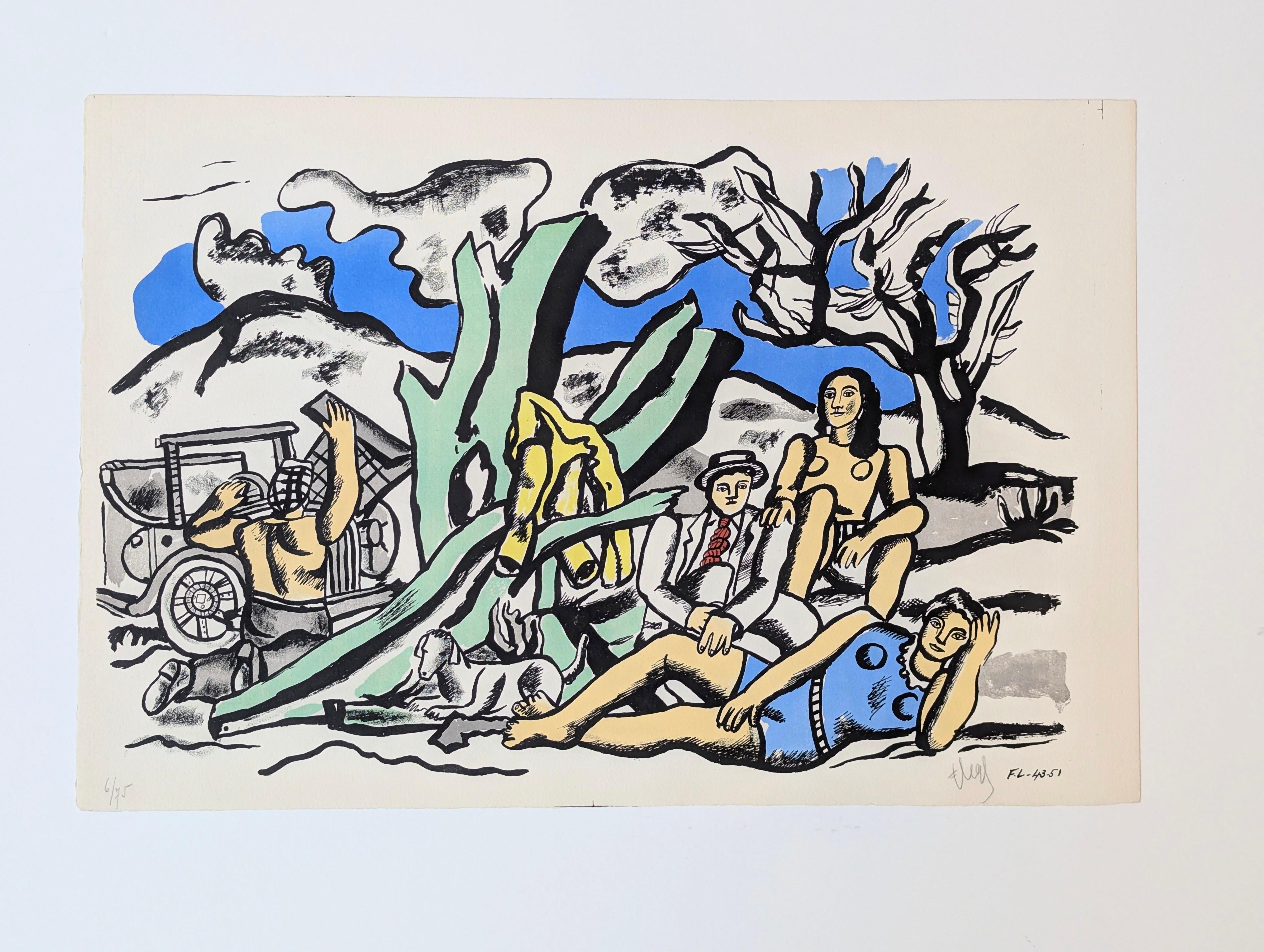 Fernand Léger Abstract Print - La Partie de Campagne
