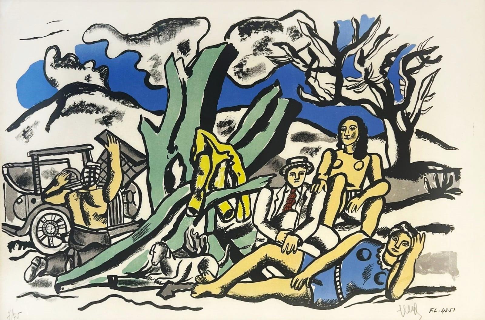Fernand Léger Abstract Print - La Partie de Campagne