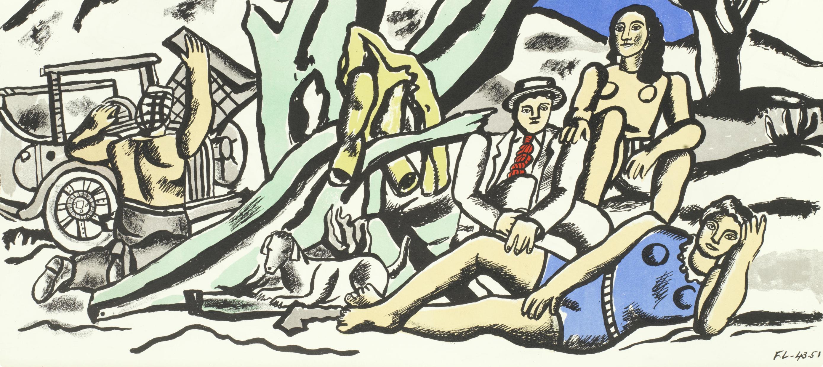 La Partie de Campagne (Saphire E14), Verve: Revue Artistique et Littéraire - Print by Fernand Léger