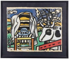 La Vache et la Chaise - Litografía (after) Fernand Léger - 1959