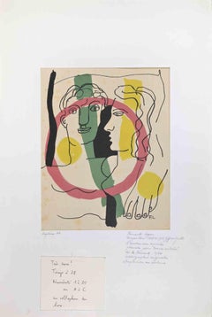 L'Amour nous Annule - Lithographie nach Fernand Léger - 1952