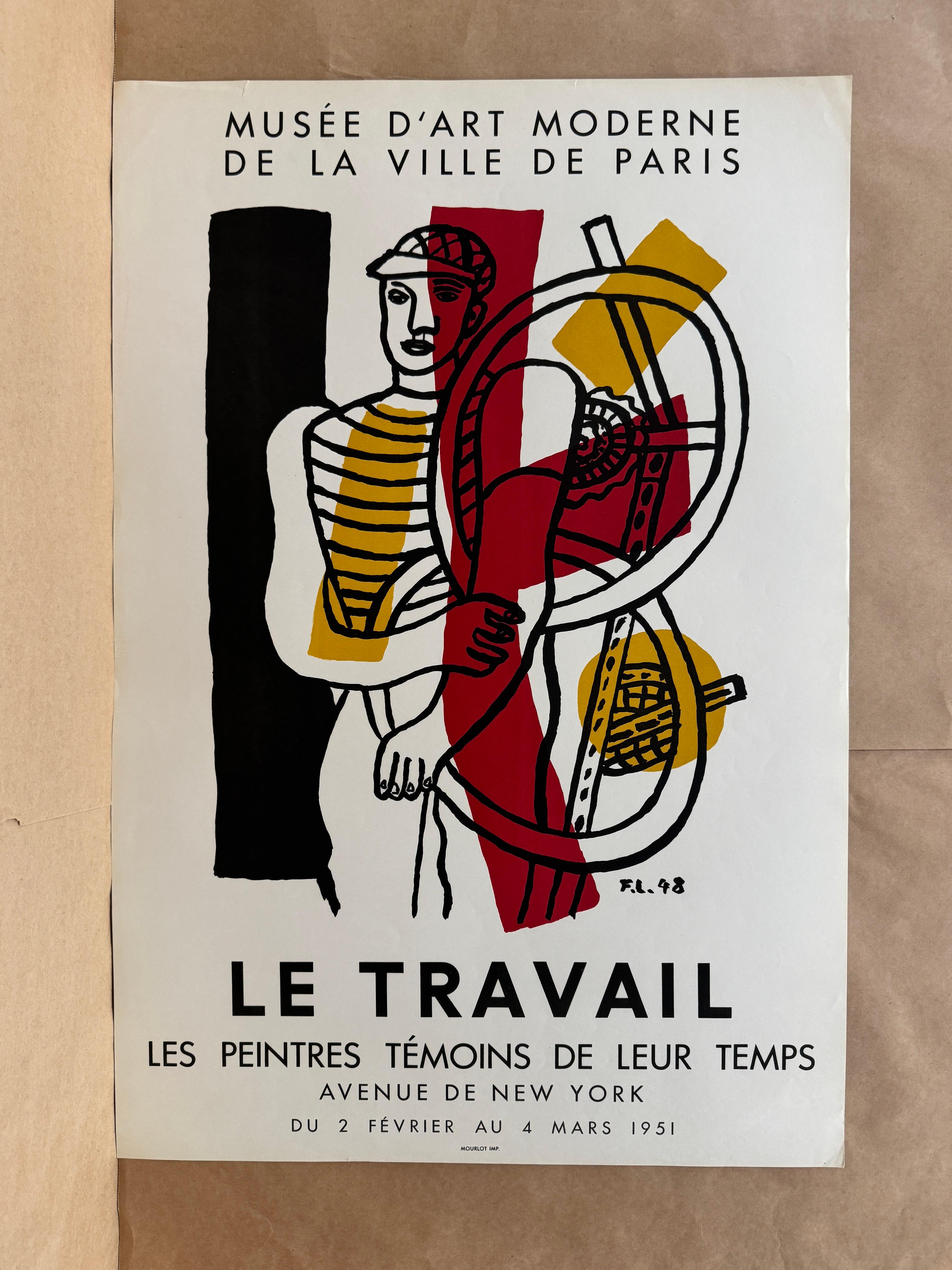 Le Travail by Fernand Leger, 1951 For Sale 1