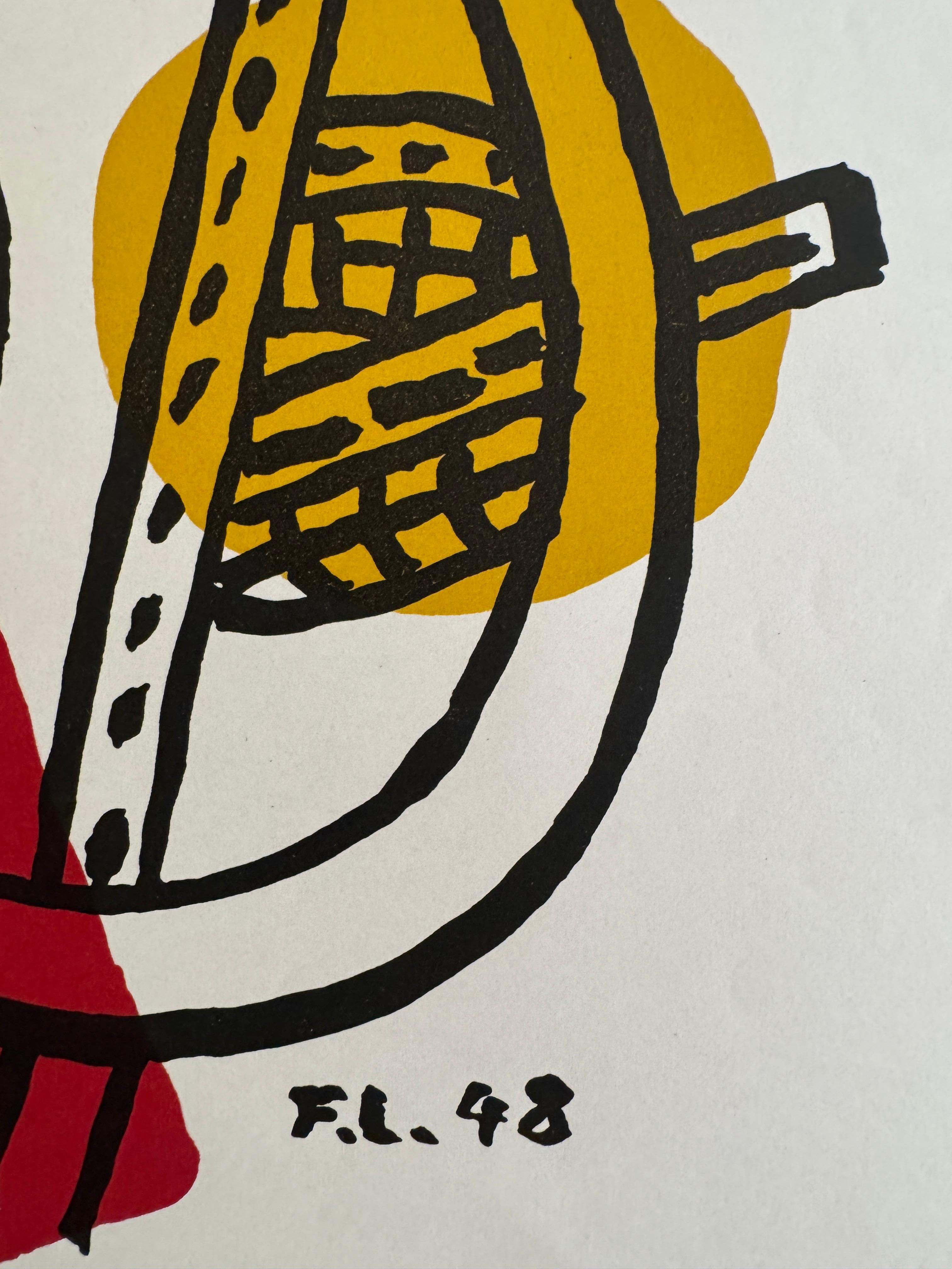 Le Travail by Fernand Leger, 1951 For Sale 4