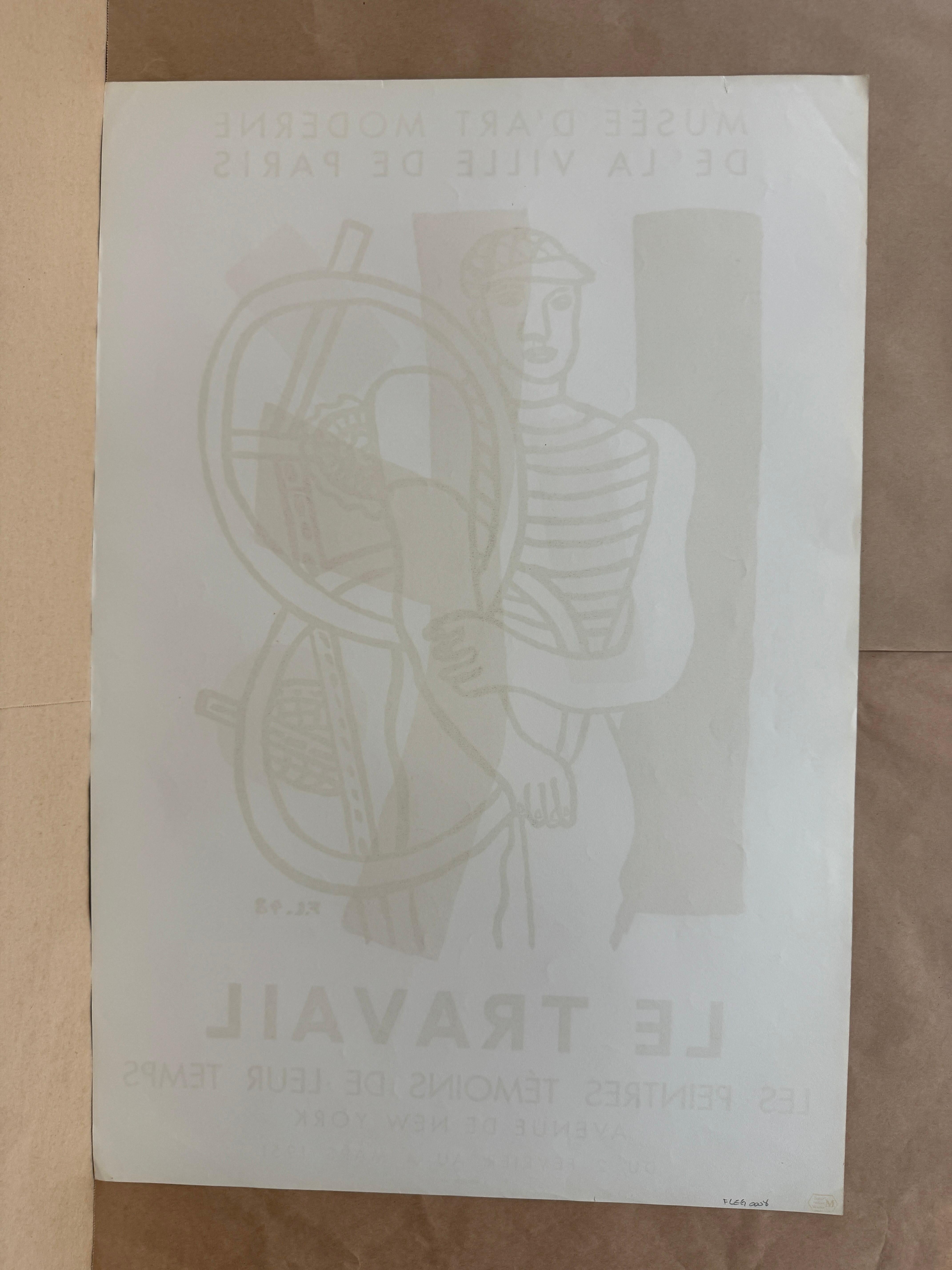 Le Travail by Fernand Leger, 1951 For Sale 5