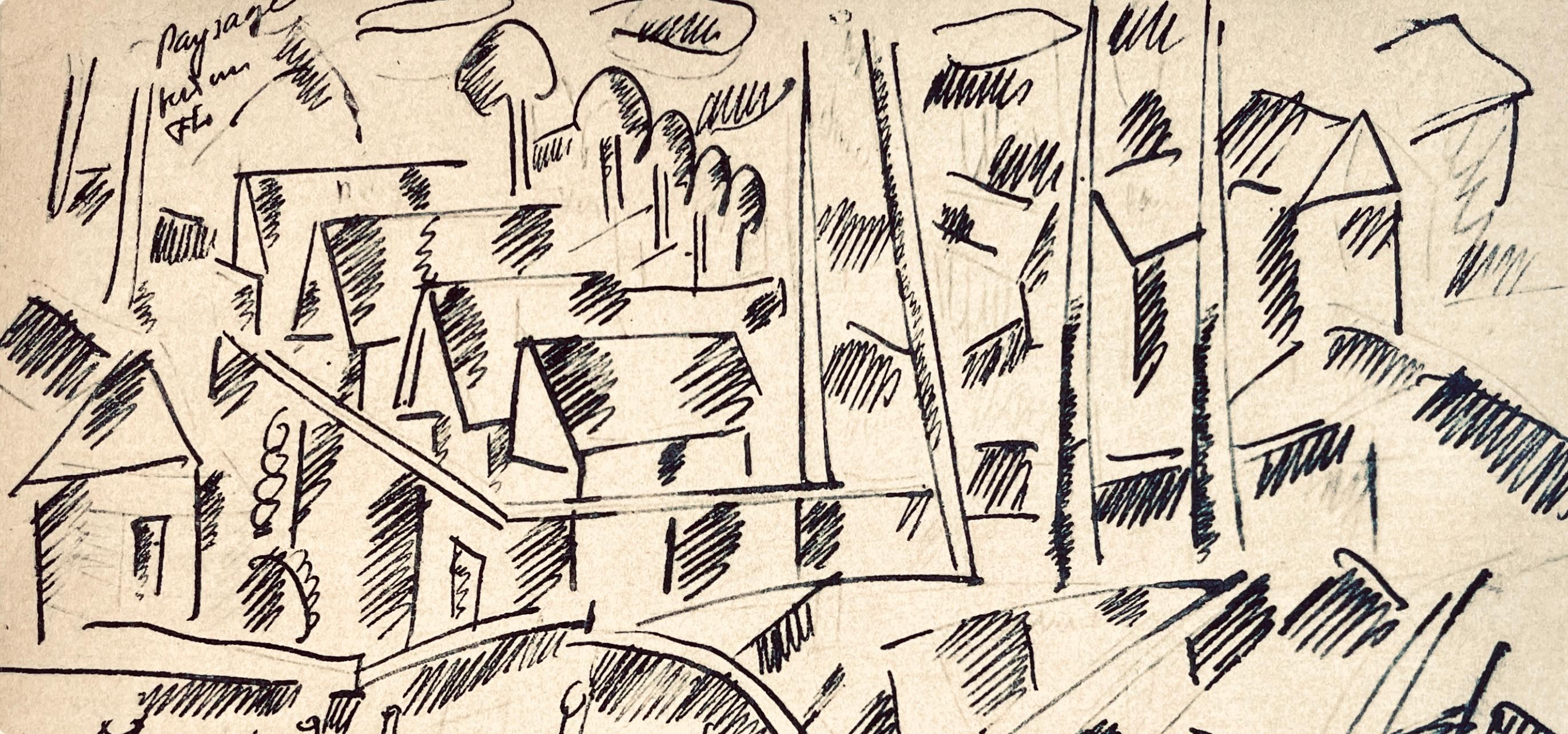 Léger, Aux alentours de Verdun, Dessins de Guerre 1915-16 (after) - Print by Fernand Léger