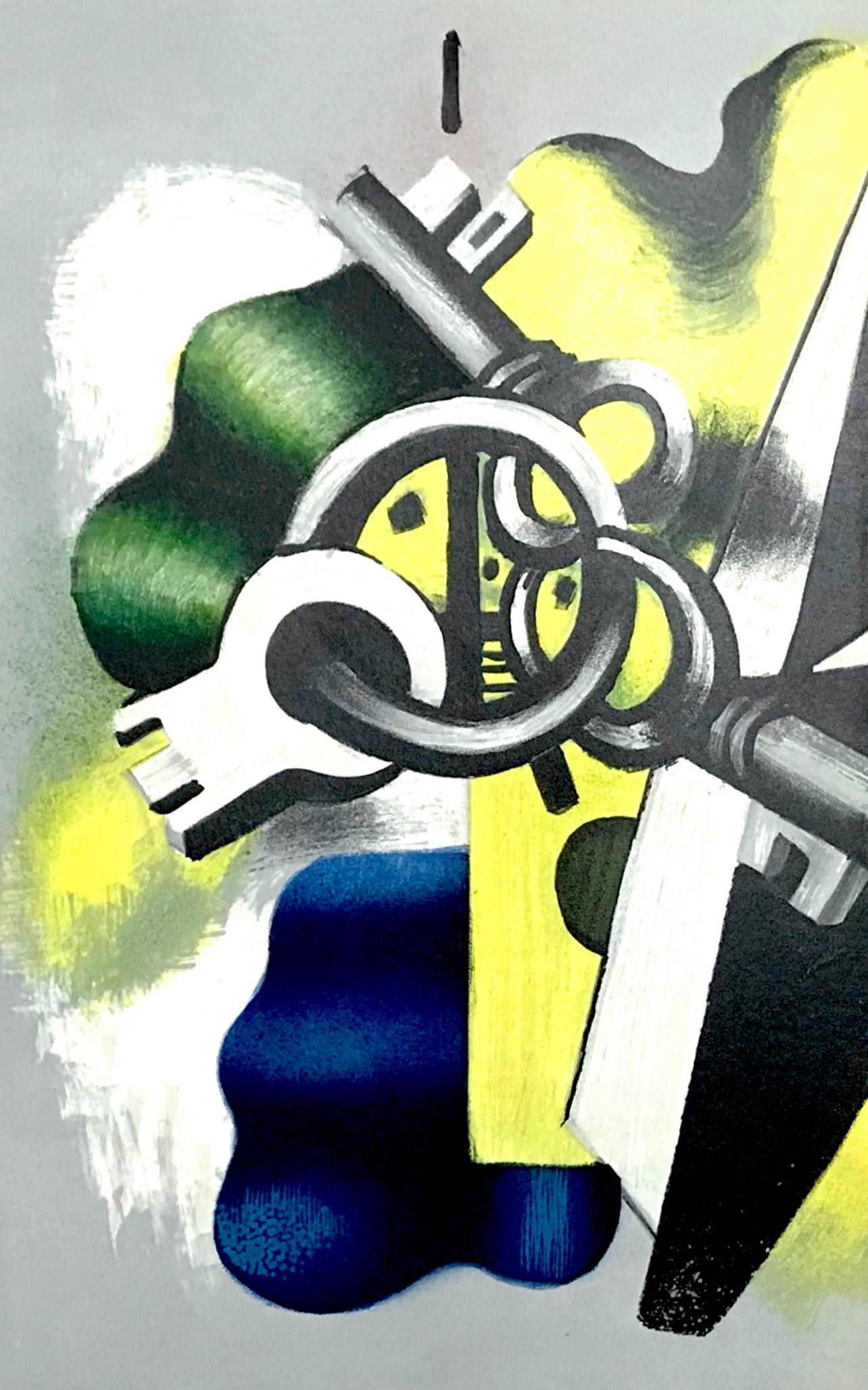 Léger, Composición a tres voces, Derrière le miroir (después) - Print de Fernand Léger