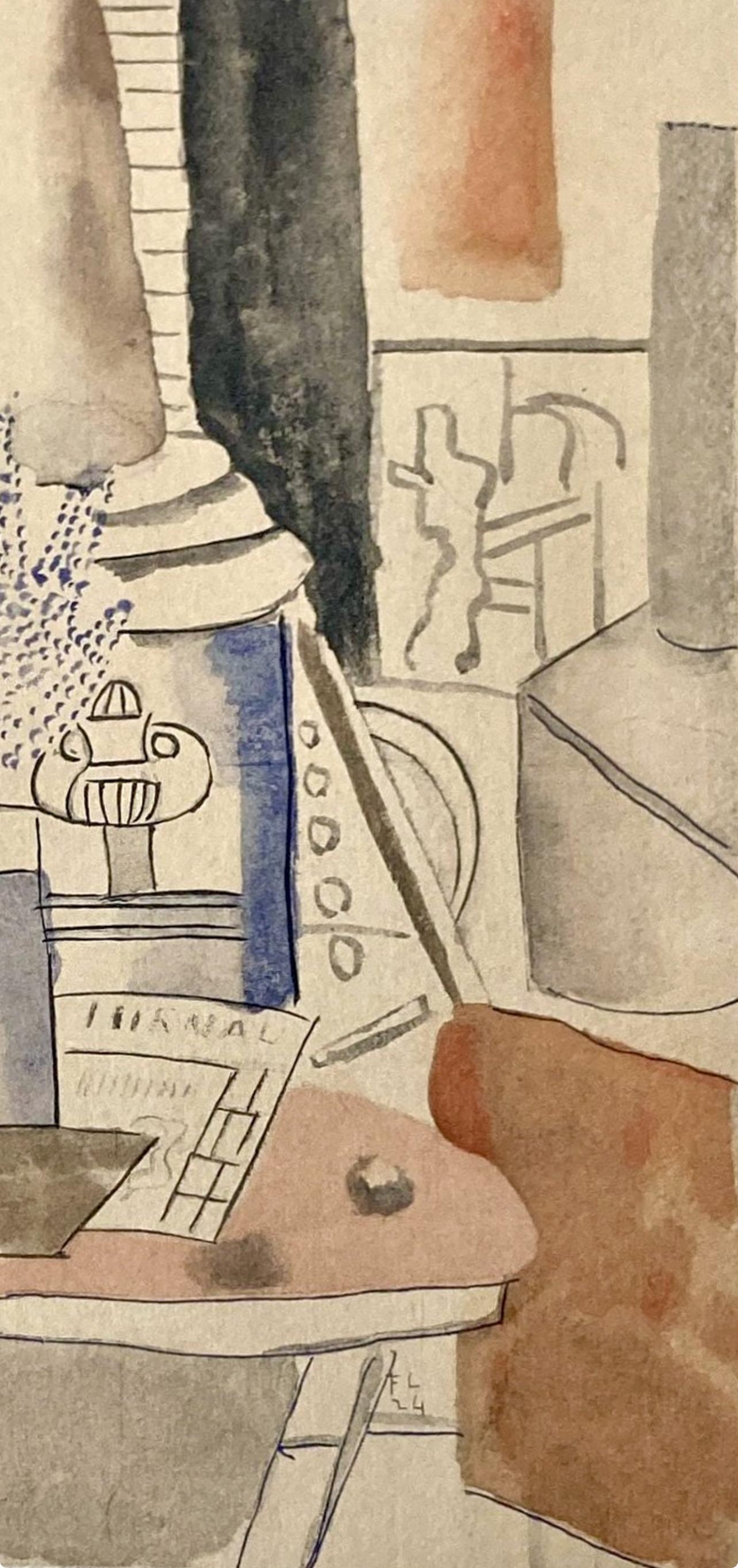 Léger, Composition, Contrastes (after) - Print by Fernand Léger