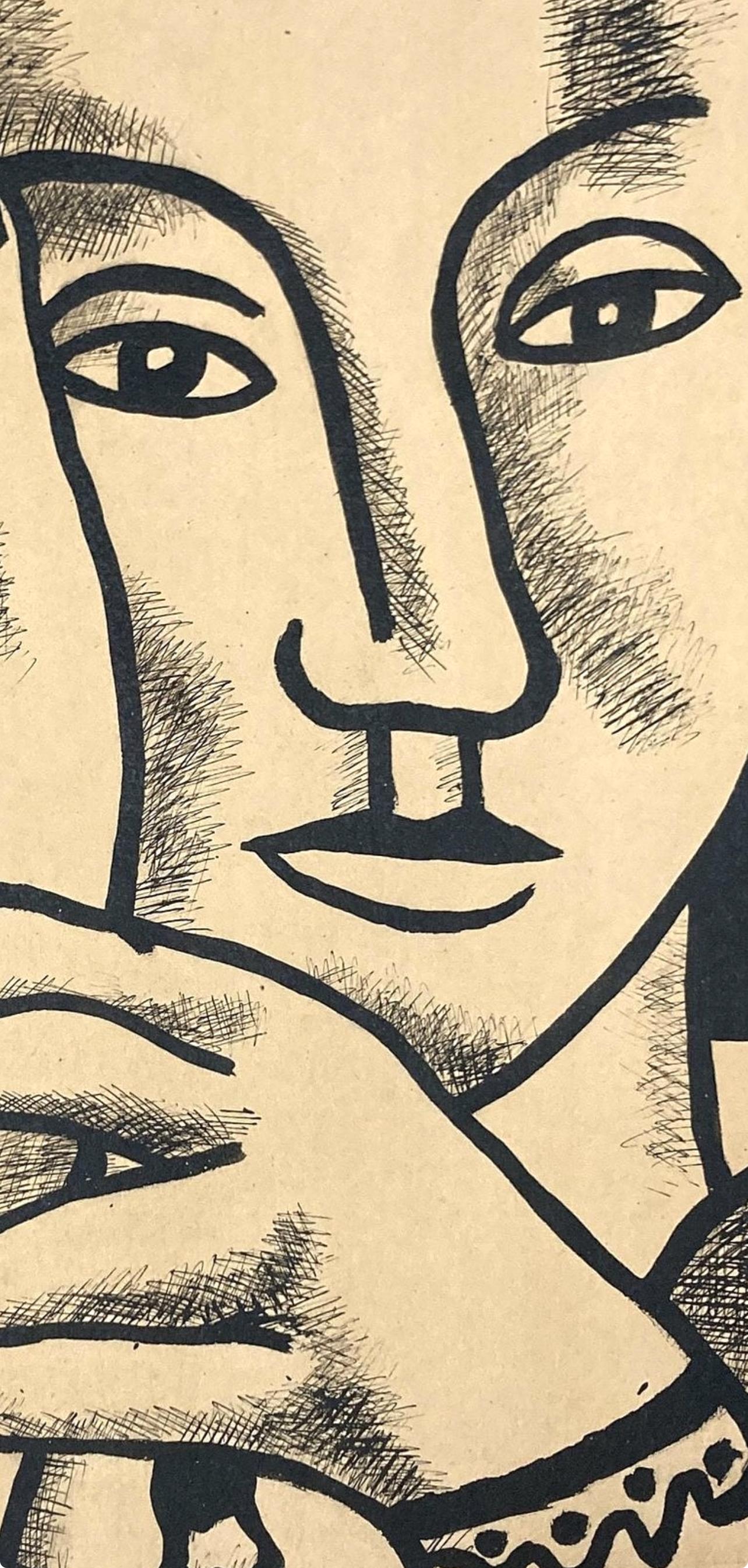 Léger, Composition, Contrastes (d'après) - Print de Fernand Léger