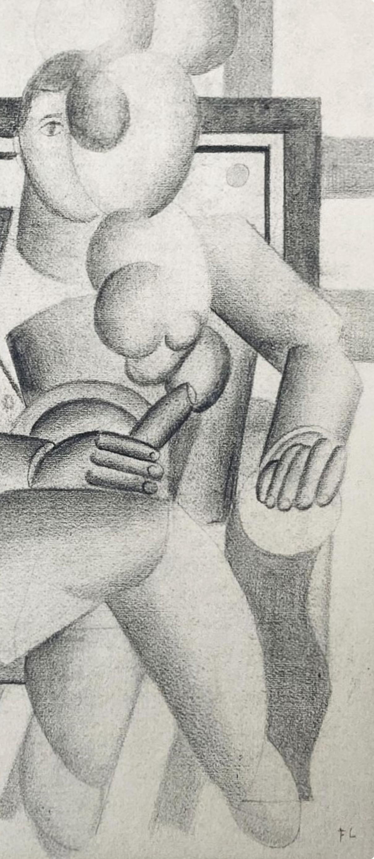 Léger, Composition, Contrastes (after) - Print by Fernand Léger