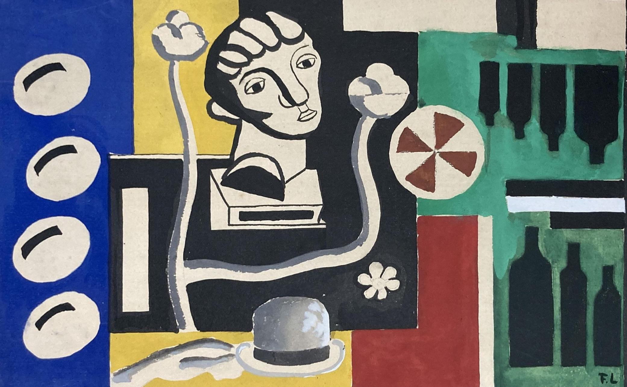 Léger, Composition, Contrastes (after) - Print by Fernand Léger