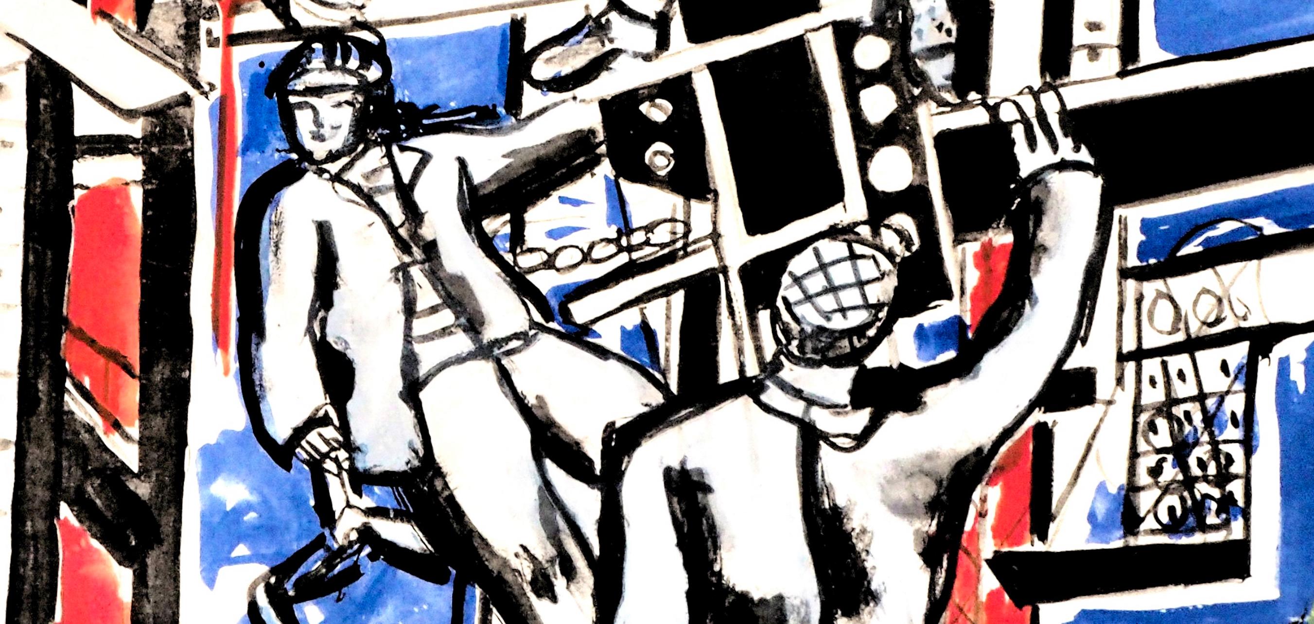 Léger, Composition, Contrastes (after) - Modern Print by Fernand Léger