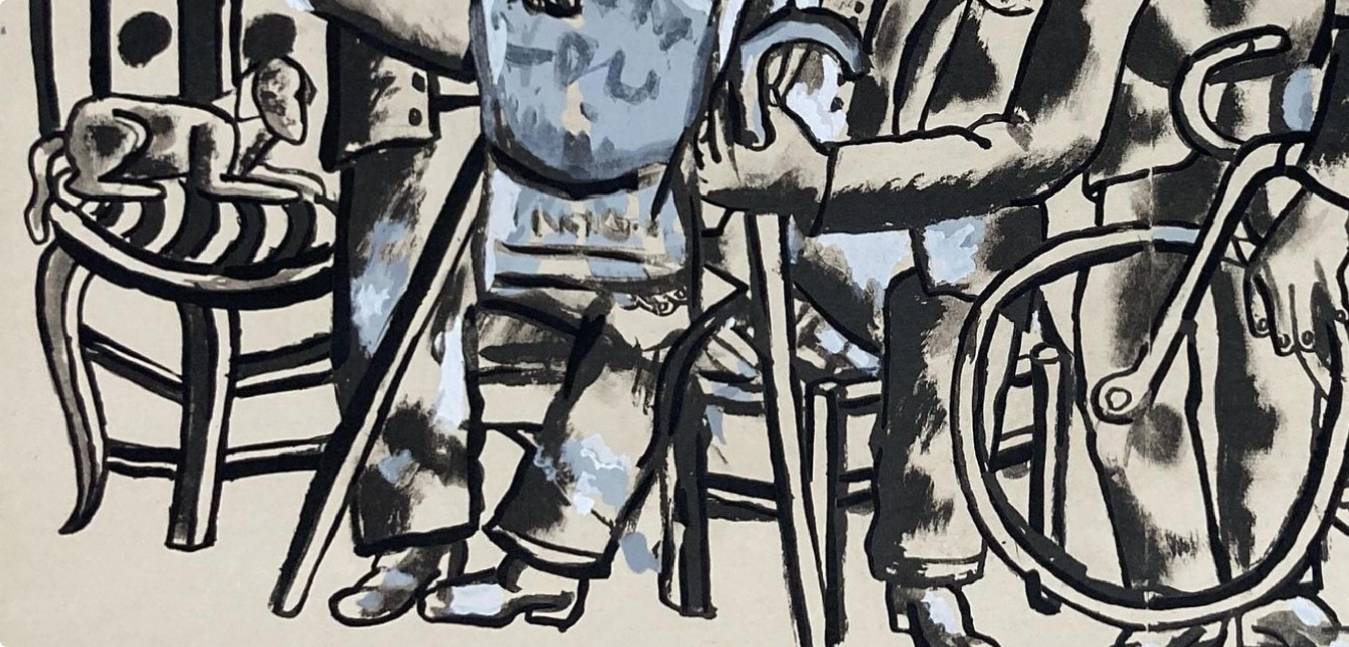 Léger, Composition, Contrastes (after) - Modern Print by Fernand Léger