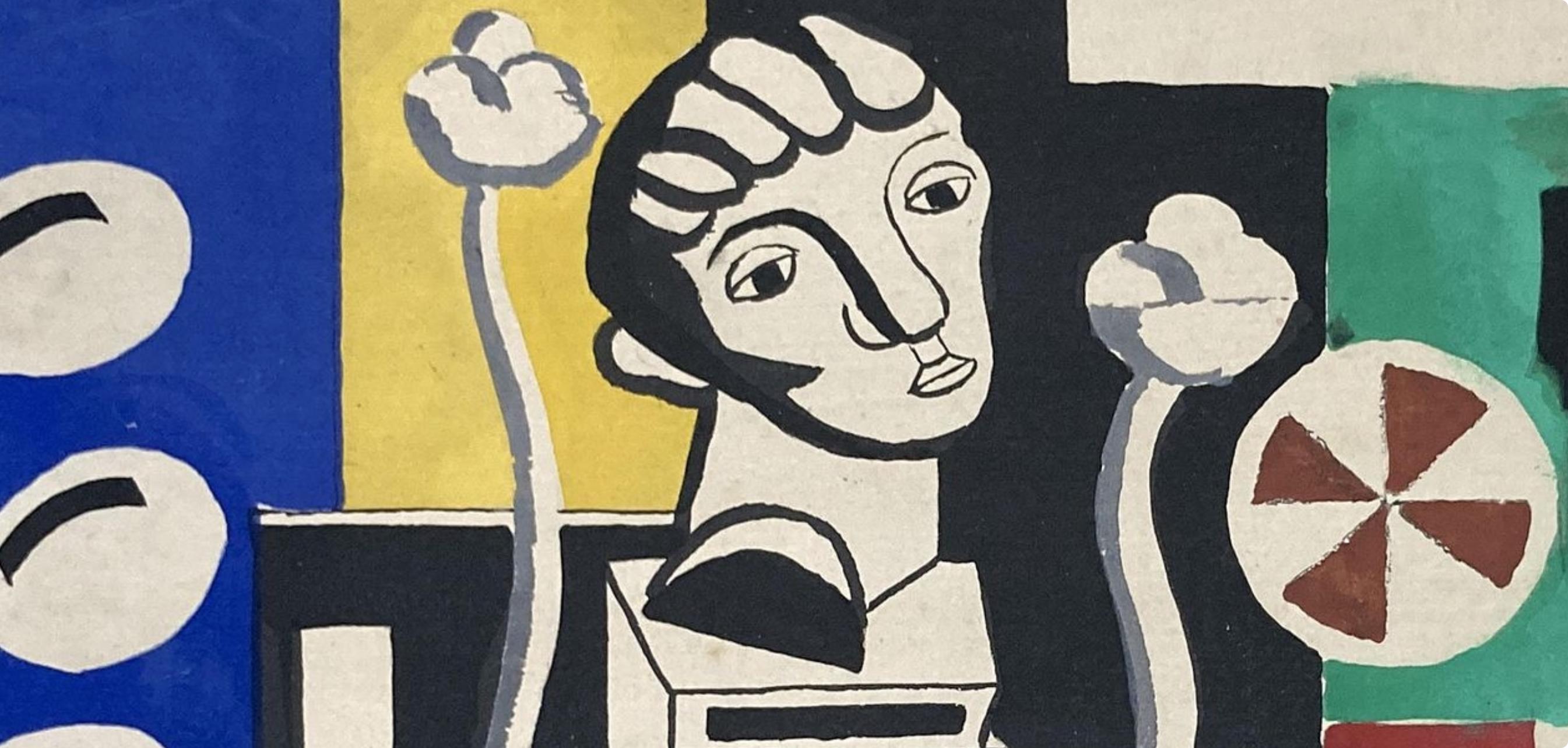 Léger, Composition, Contrastes (after) - Modern Print by Fernand Léger