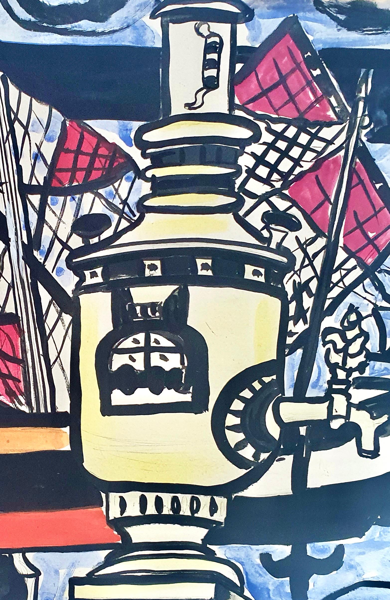 Léger, Composition, Contrastes (after) - Modern Print by Fernand Léger
