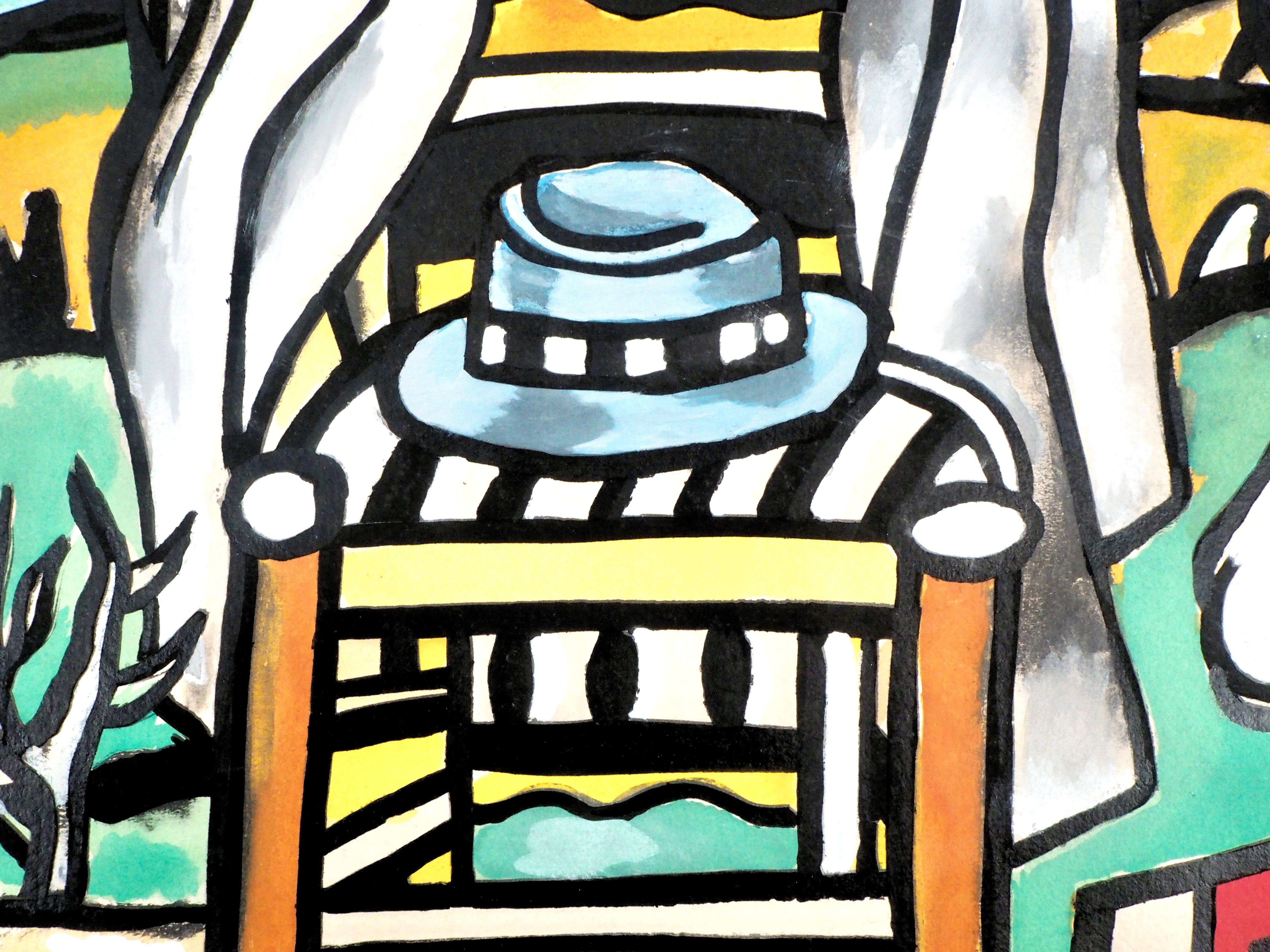 Léger, Composition, Contrastes (after) - Black Abstract Print by Fernand Léger