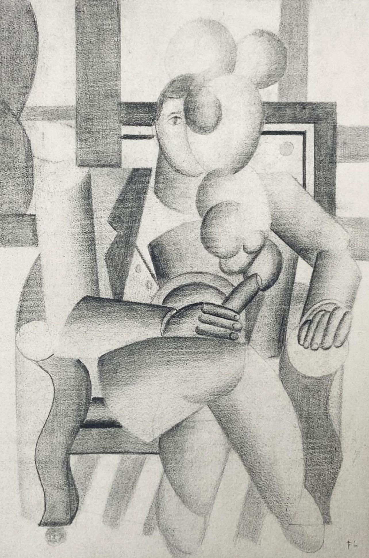 Fernand Léger Abstract Print - Léger, Composition, Contrastes (after)